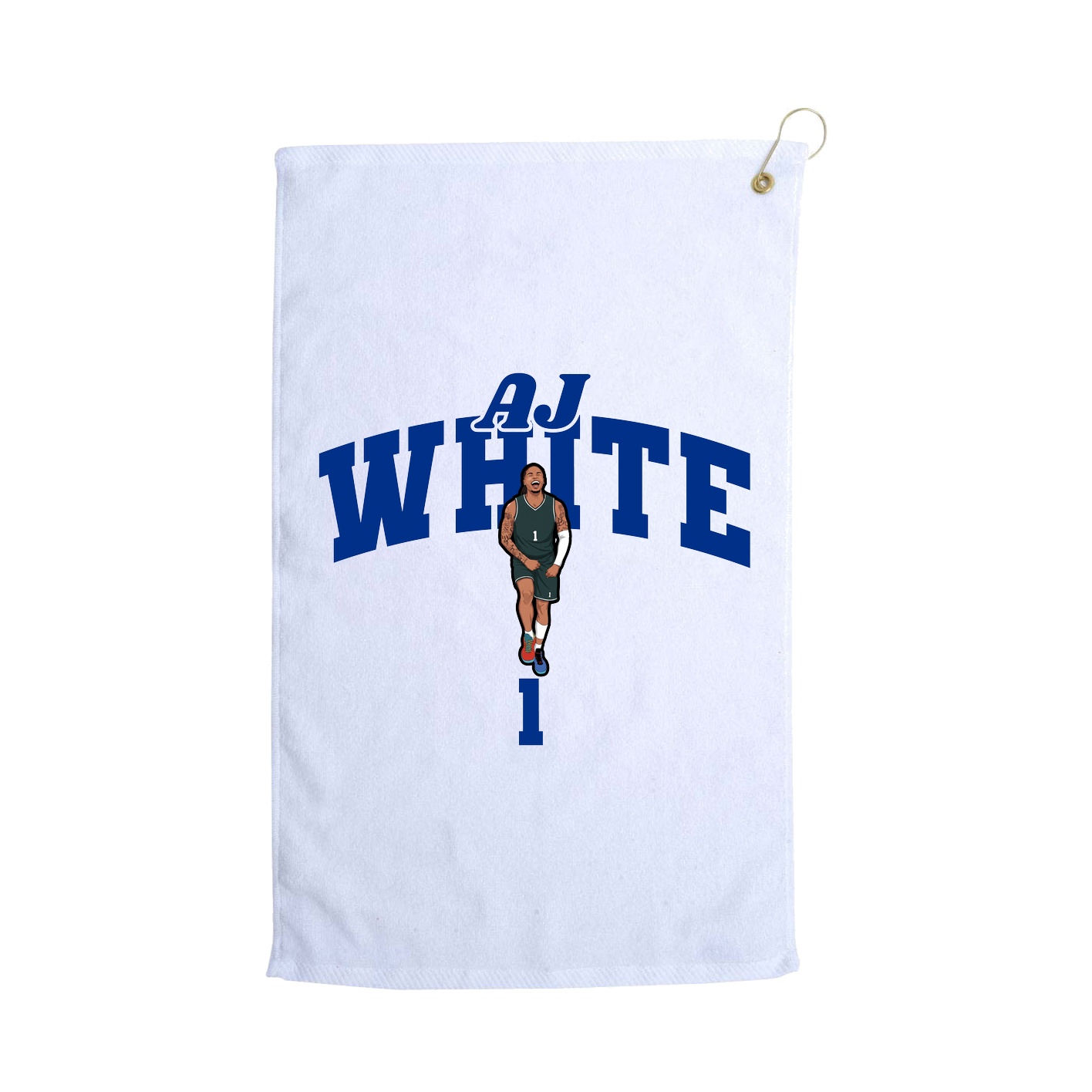Golf Towel — Signature Arch in White
