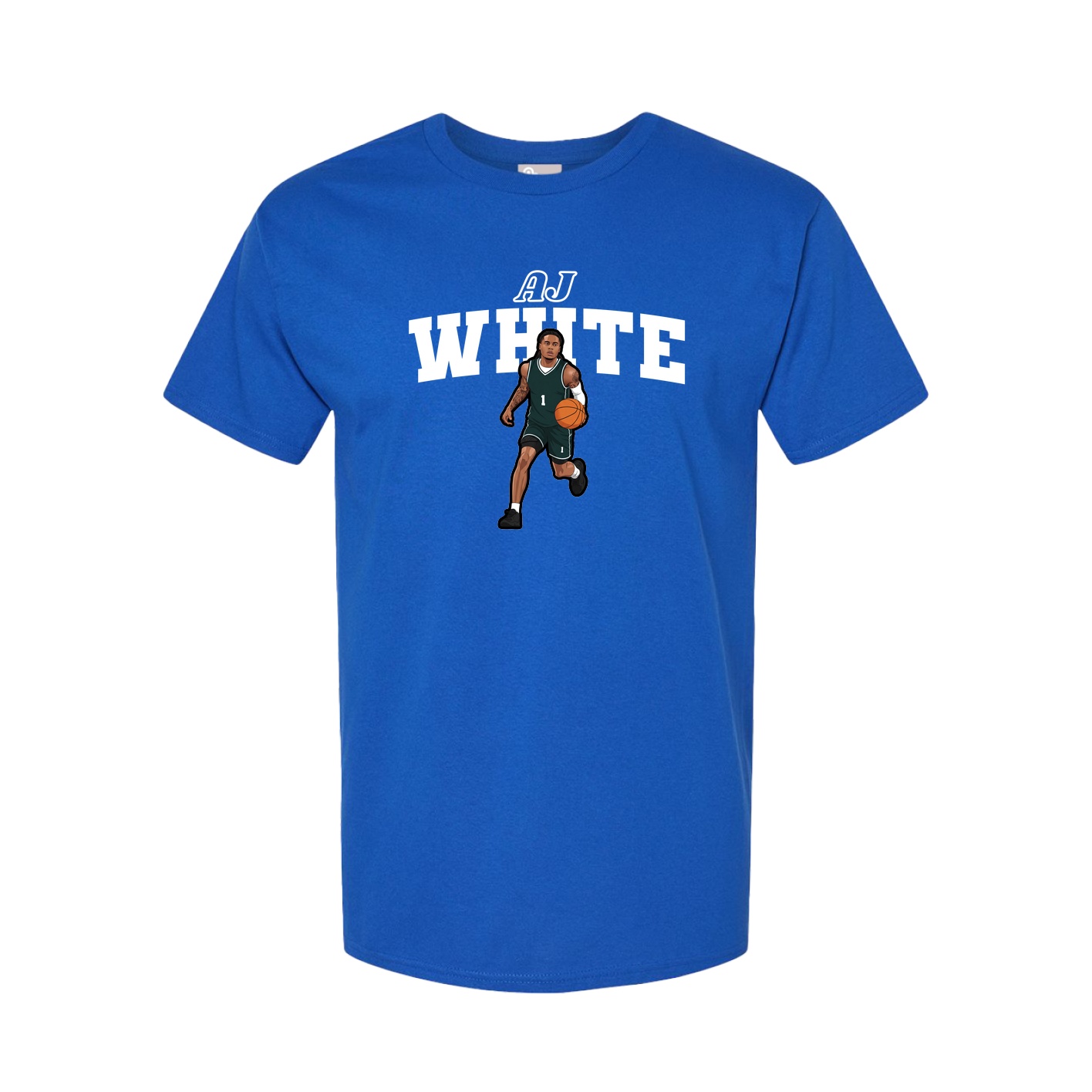 Youth Tee — Name Arch in Royal