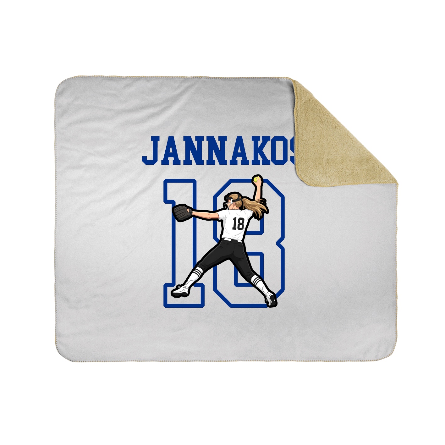Throw Blanket — Shirsey in White