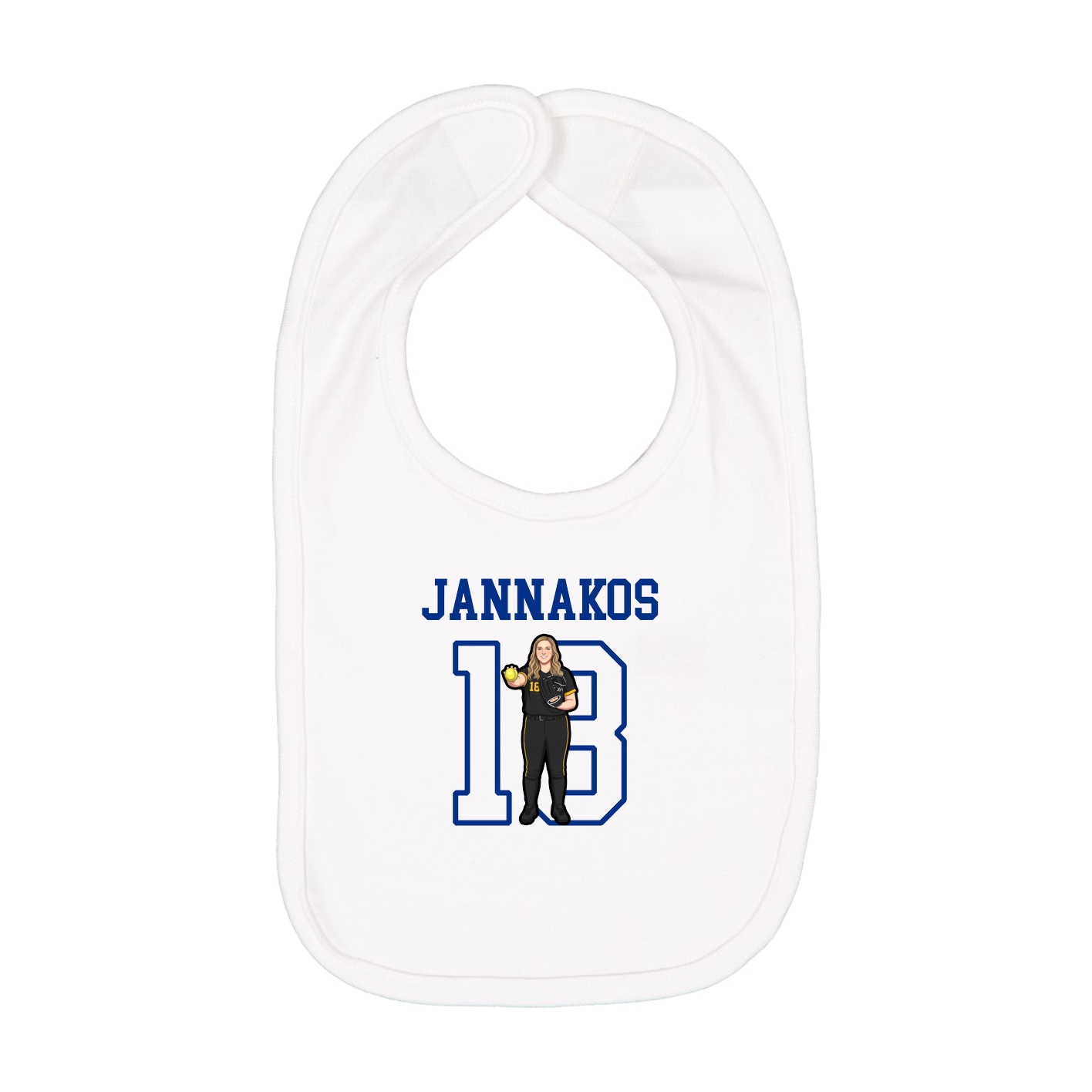Infant Bib — Shirsey in White