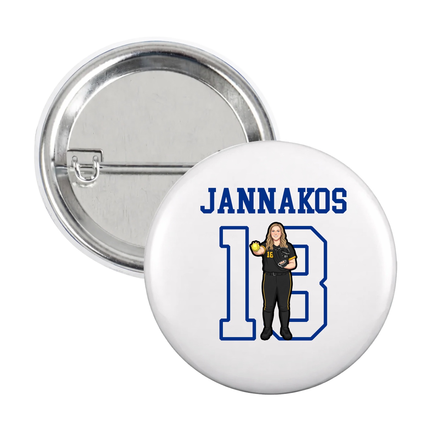 Game Day Button — Shirsey in White