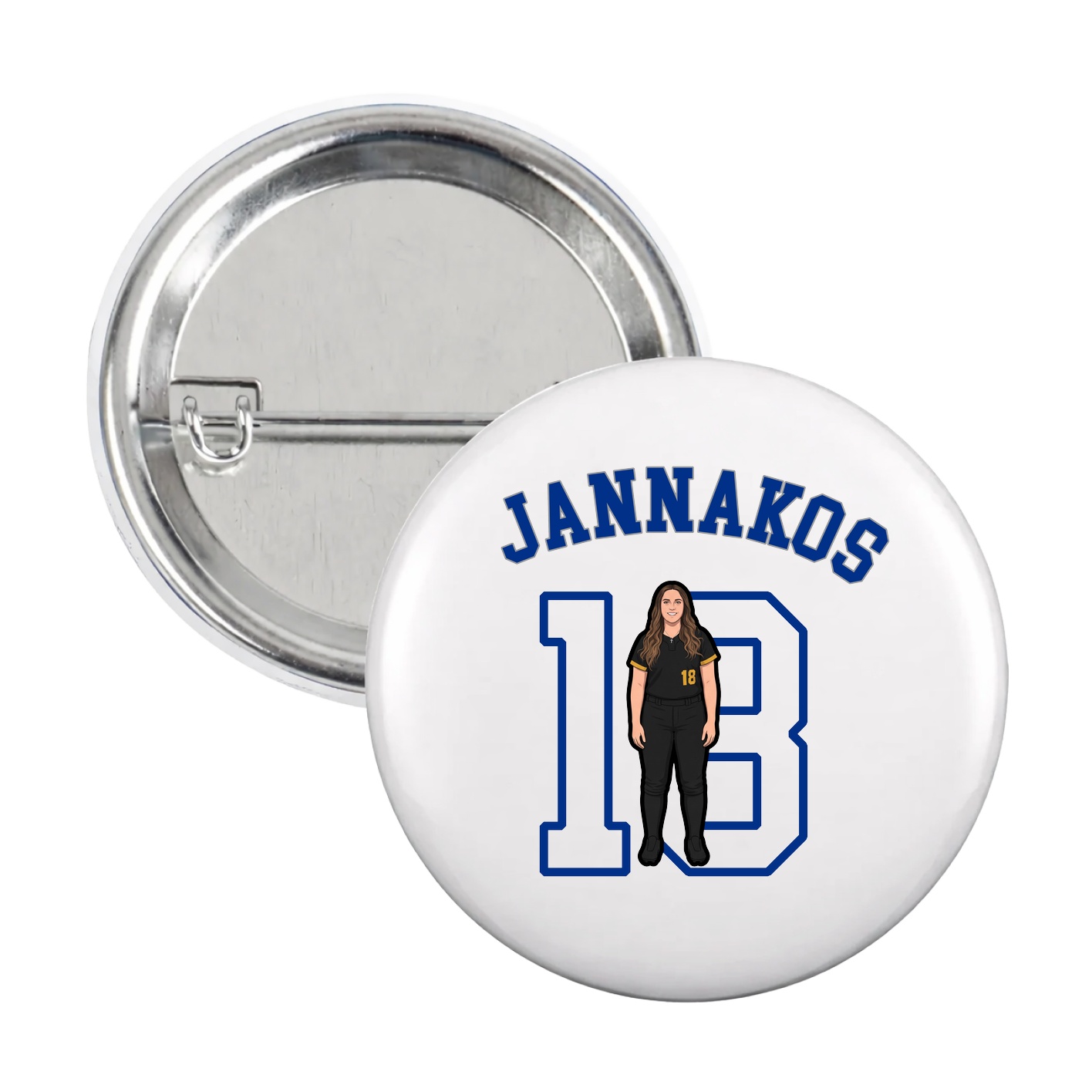 Game Day Button — Shirsey Arch in White