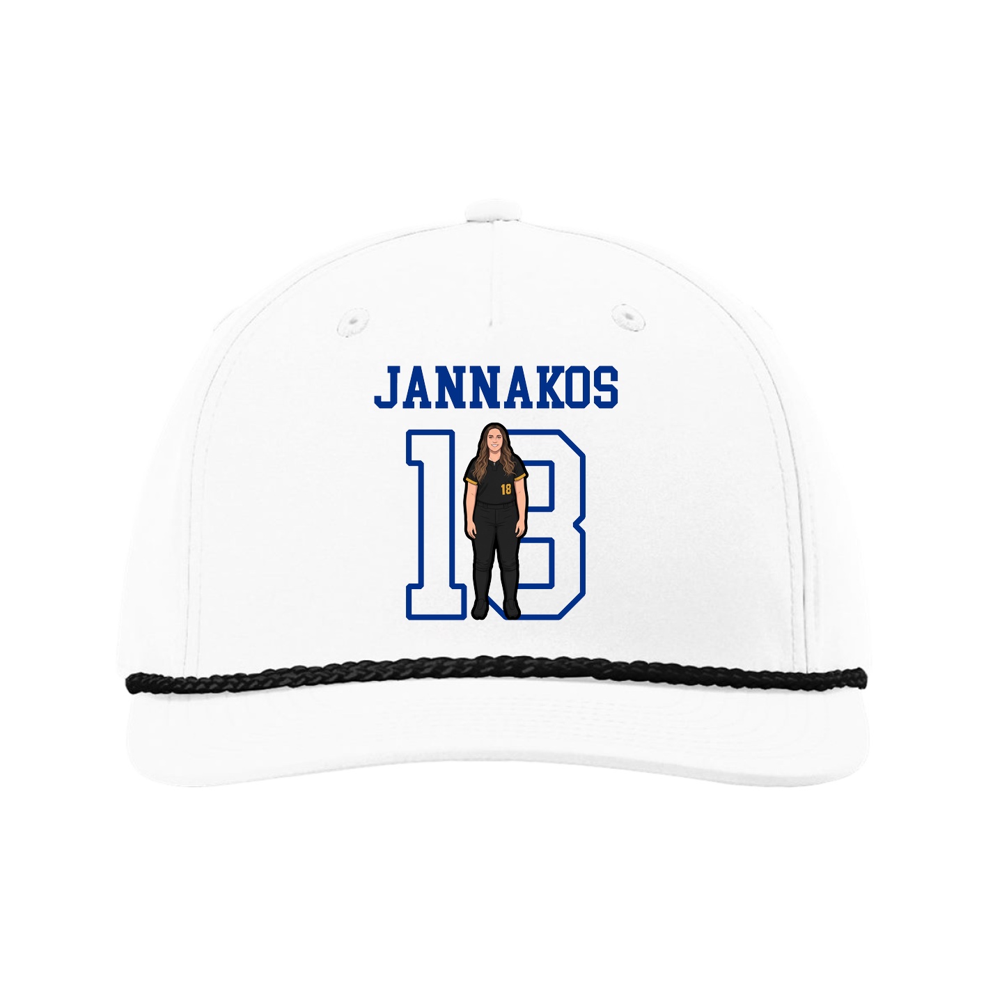 Five-Panel Classic Rope Cap — Shirsey in White