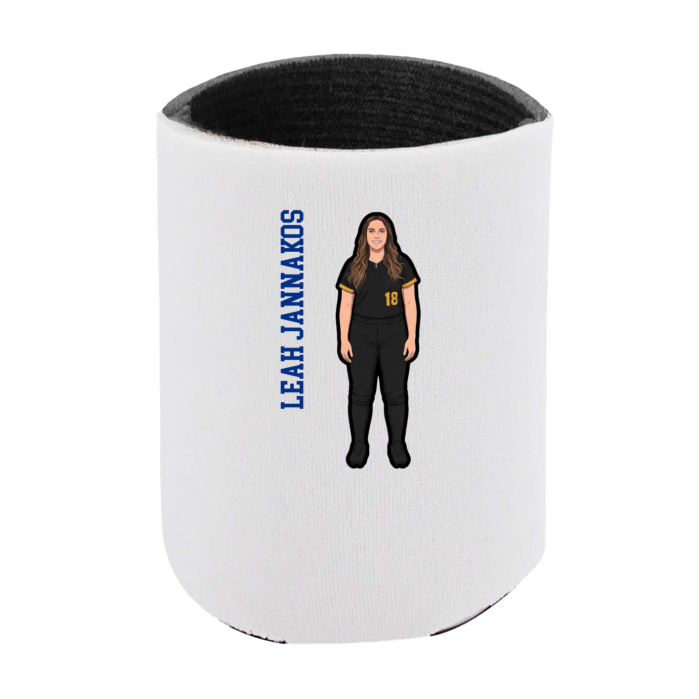 Can Holder — Name Vertical in White
