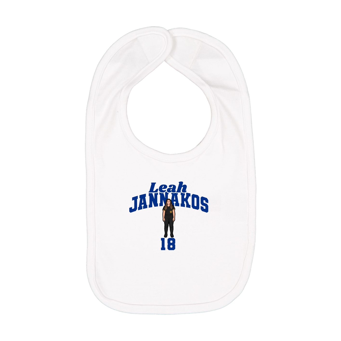 Infant Bib — Signature Arch in White
