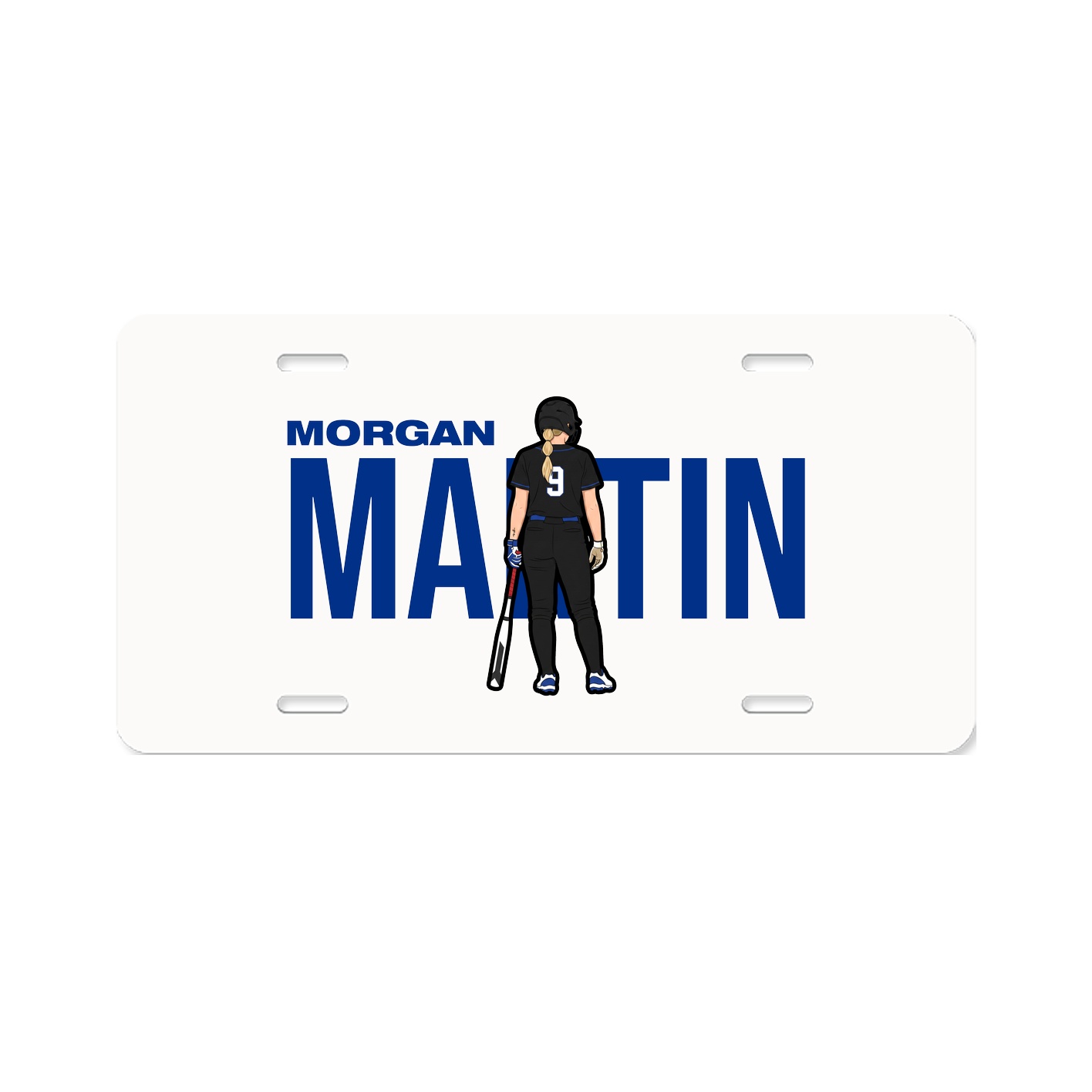 License Plate — Player Name in Classic