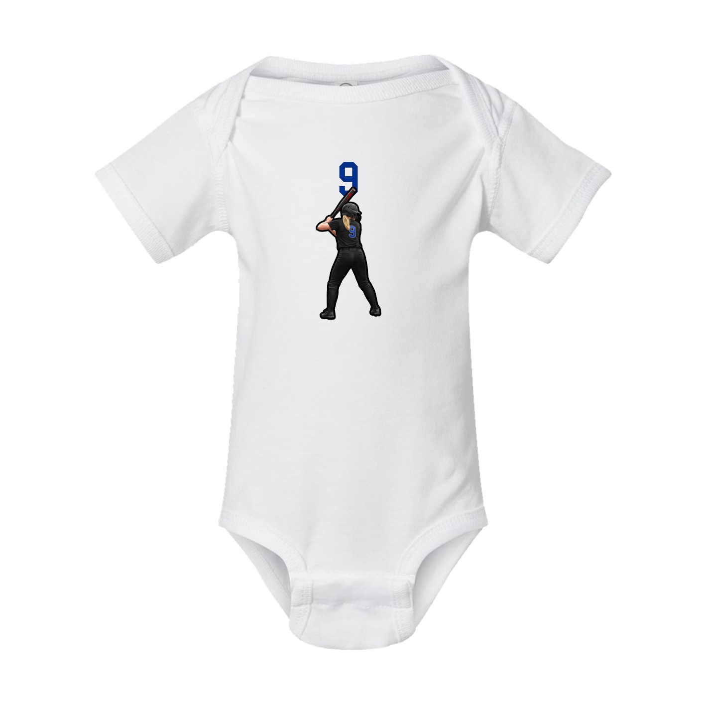 Baby Onesie — Number Top in White