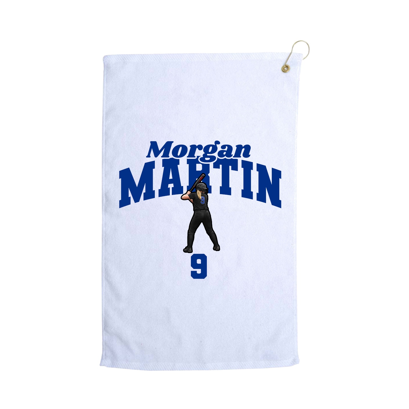 Golf Towel — Signature Arch in White