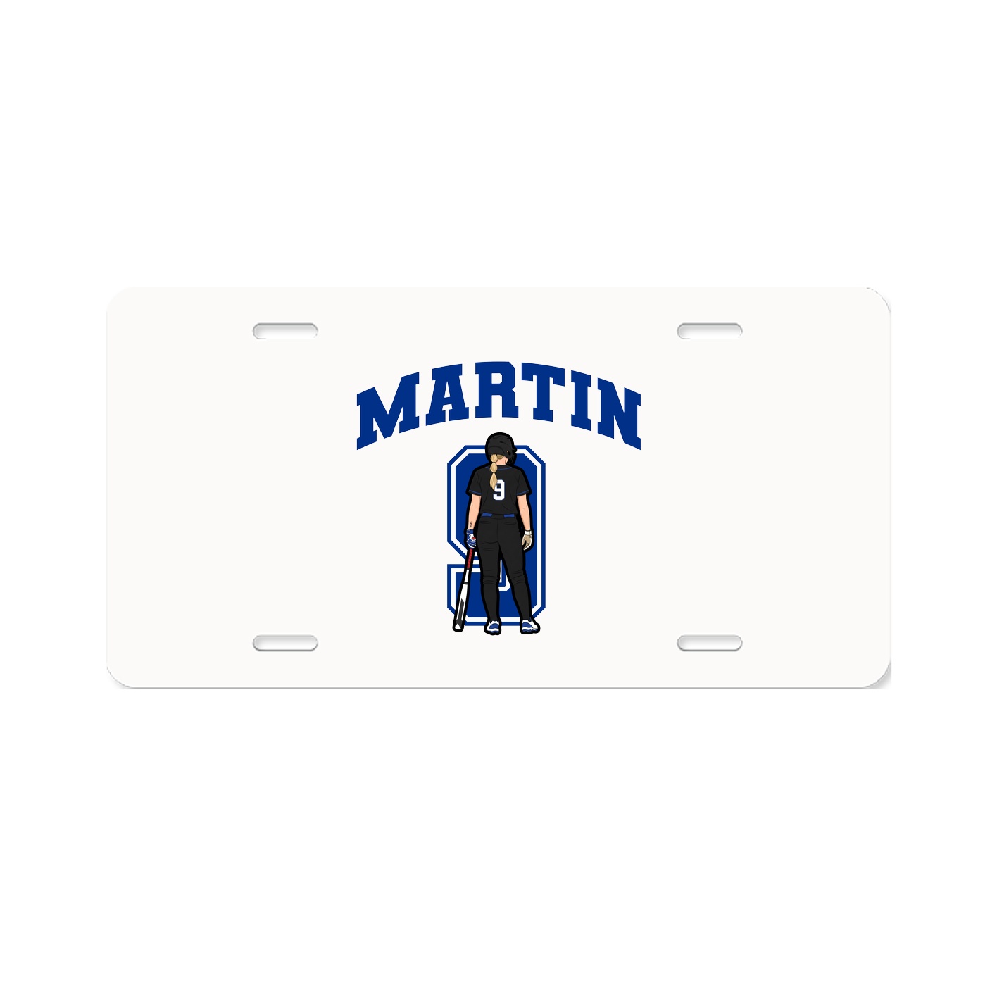 License Plate — Number in Classic