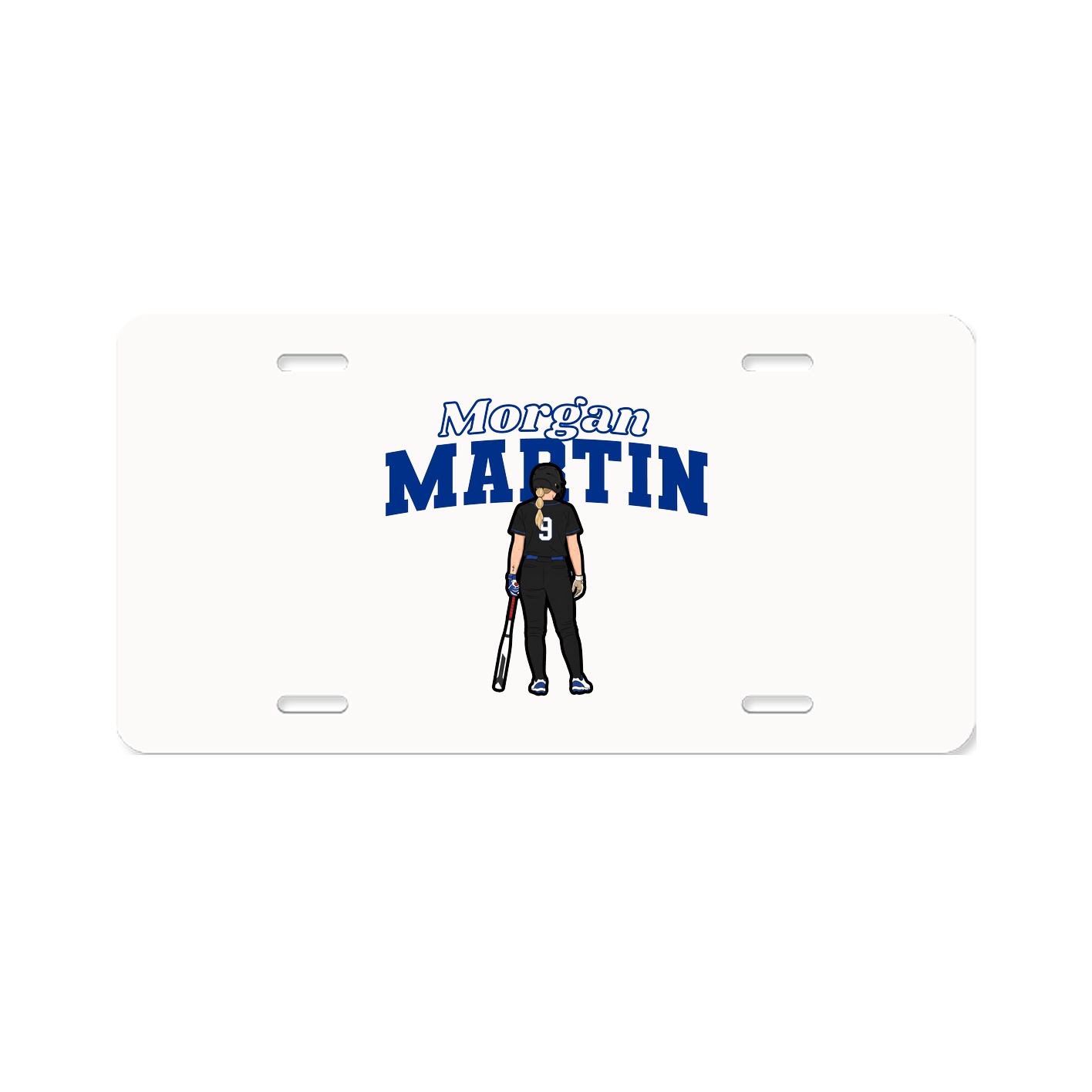License Plate — Name Arch in Classic