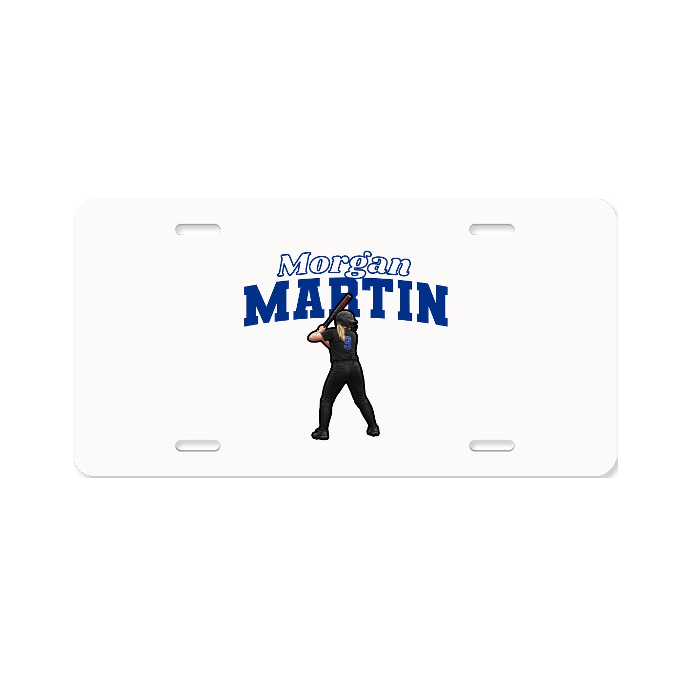 License Plate — Name Arch in Classic