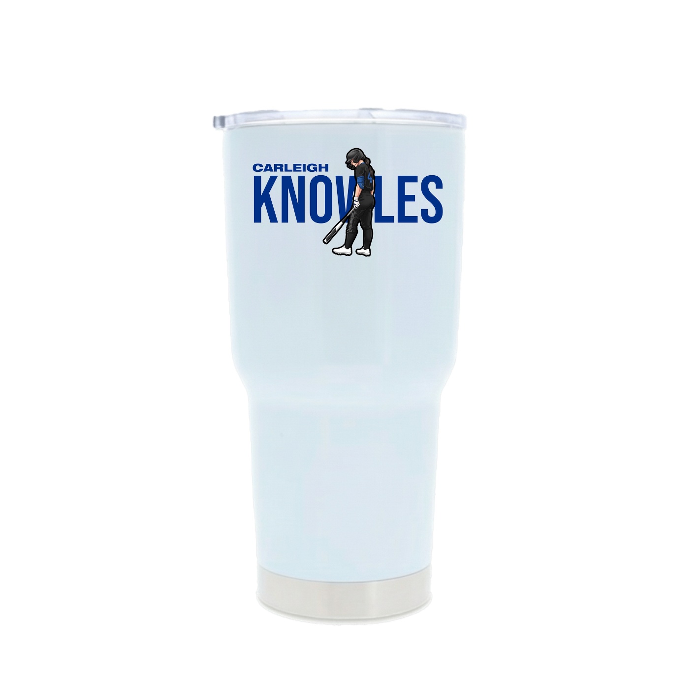 30oz Stainless Steel Tumbler — Player Name in White