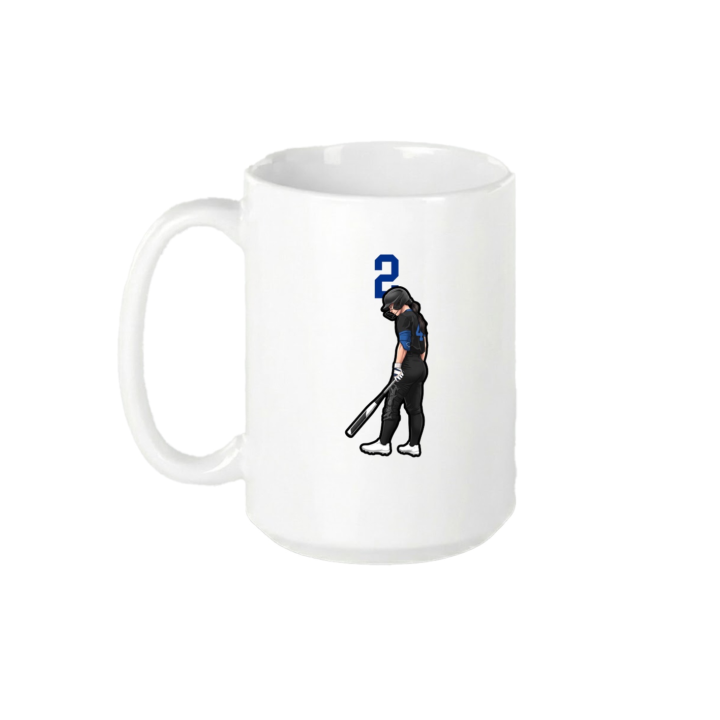 15oz Coffee Mug — Number Top in White