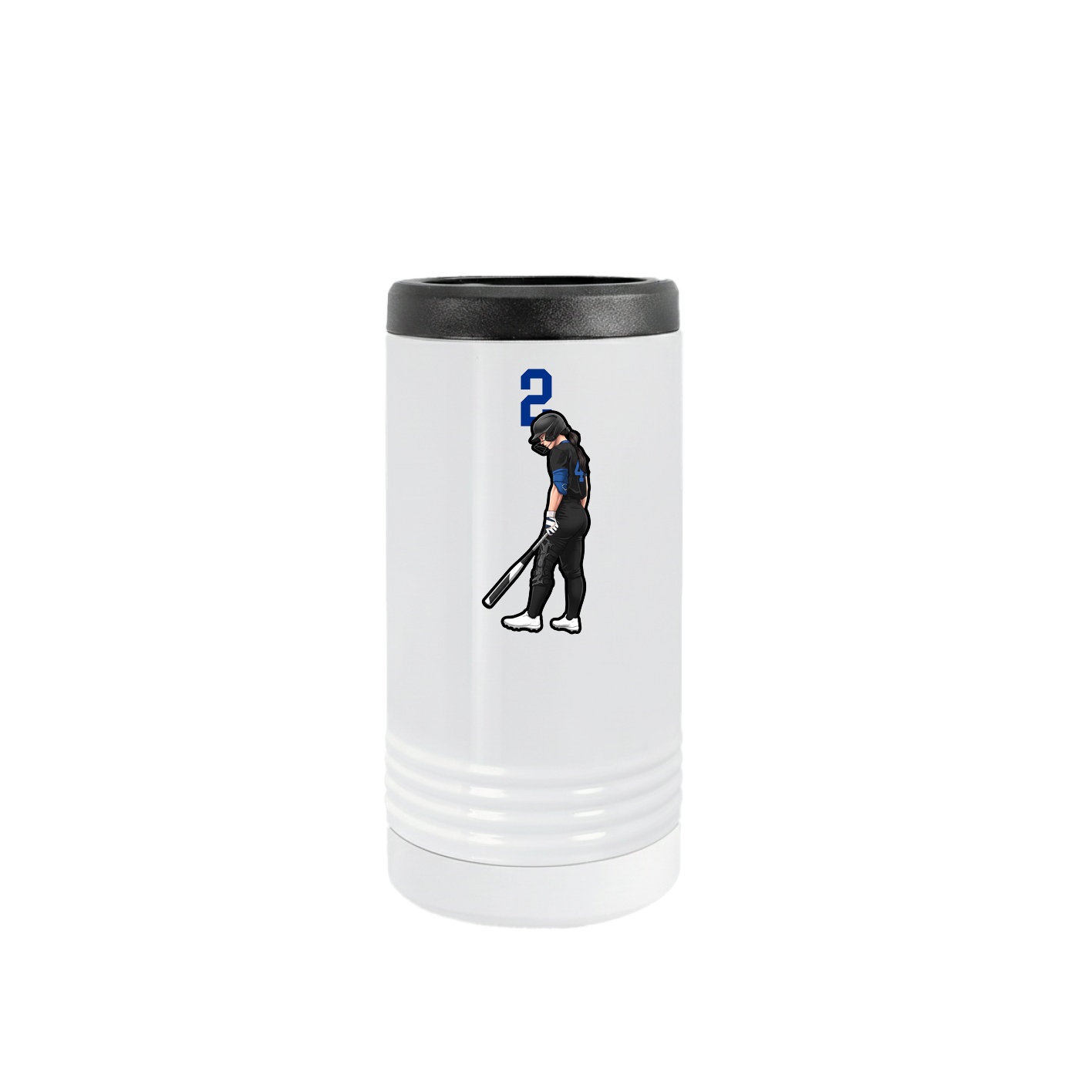 Slim Beverage Holder — Number Top in White