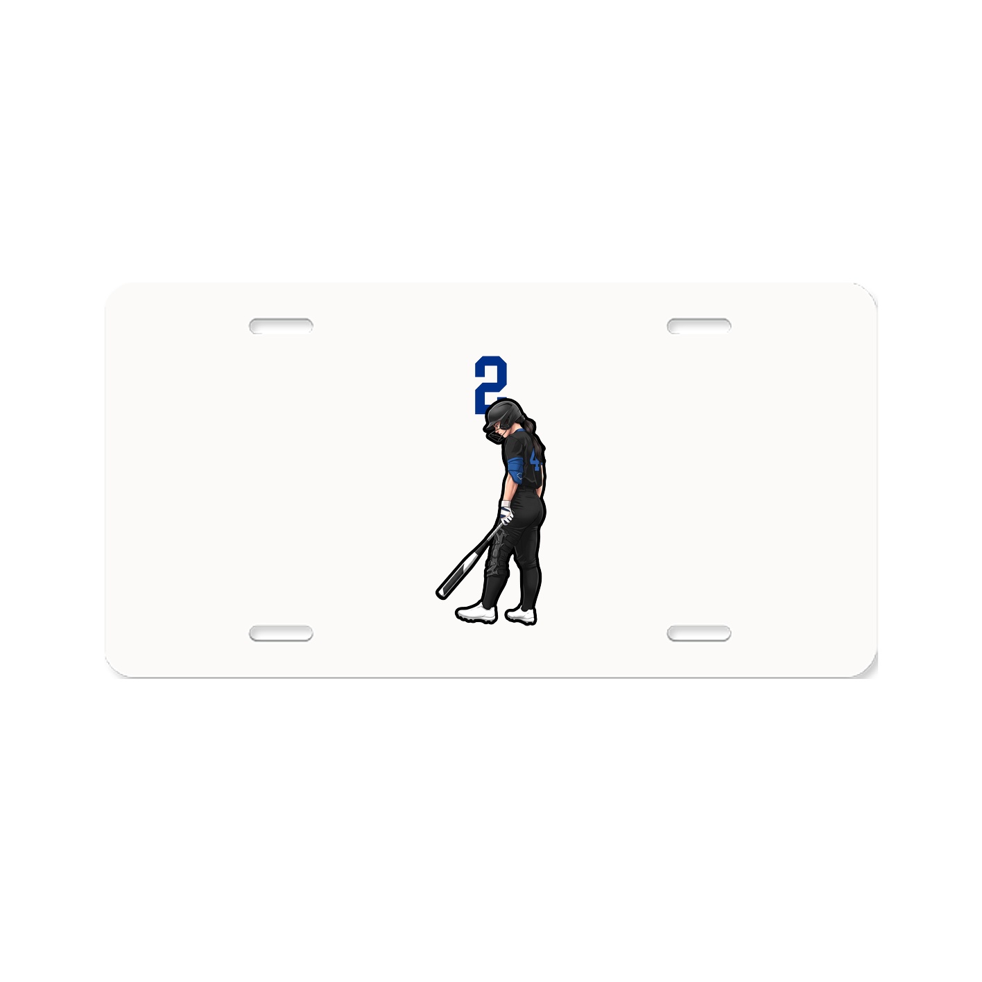 License Plate — Number Top in Classic