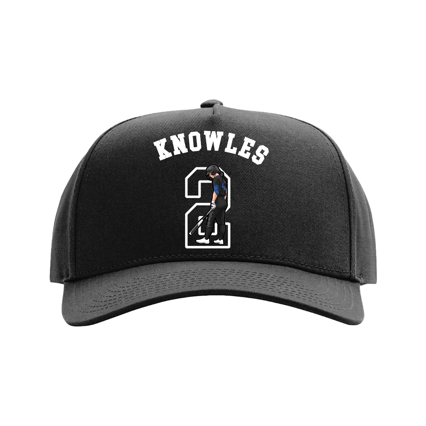 Full Fabric Five-Panel Champ Cap — Shirsey Arch in Black