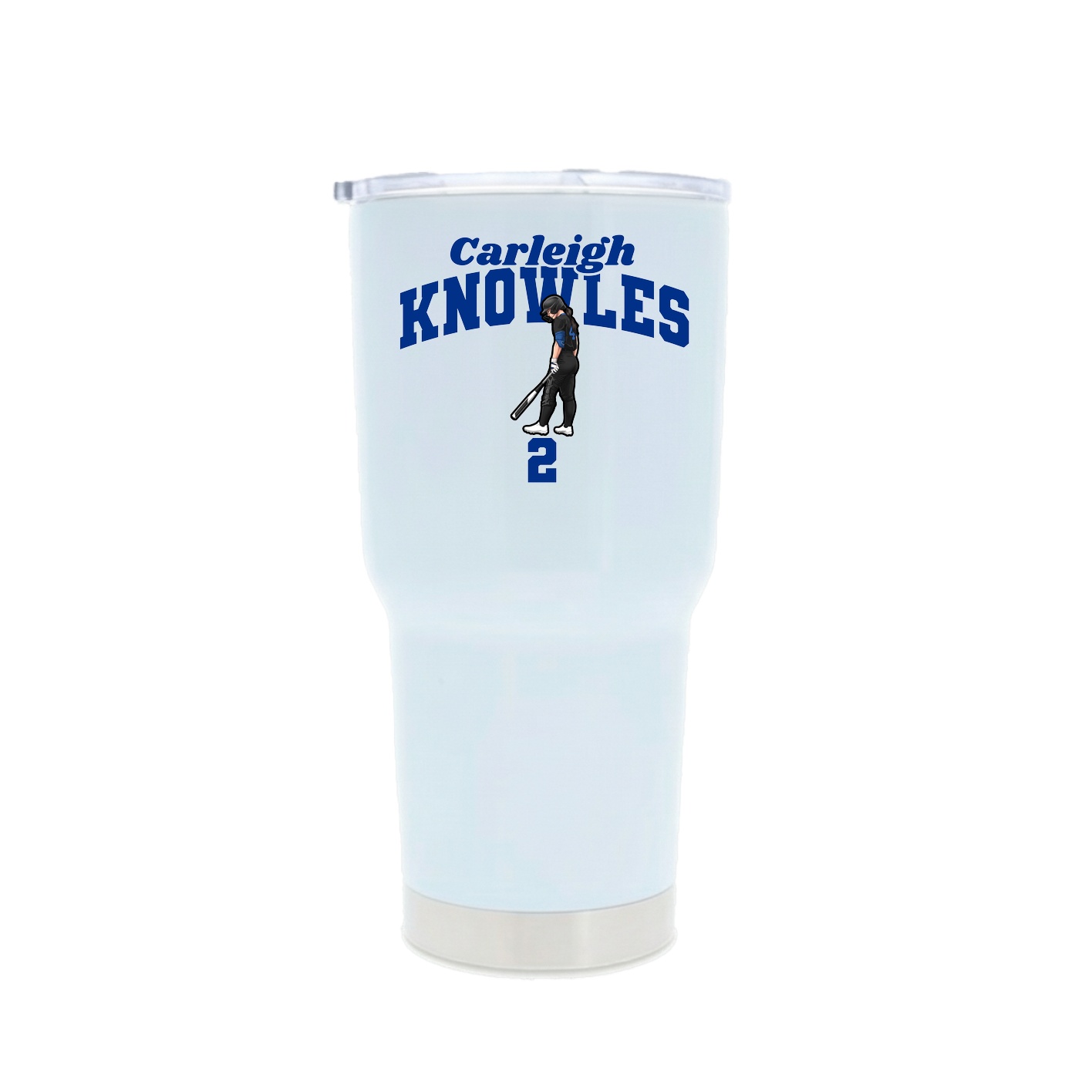 30oz Stainless Steel Tumbler — Signature Arch in White