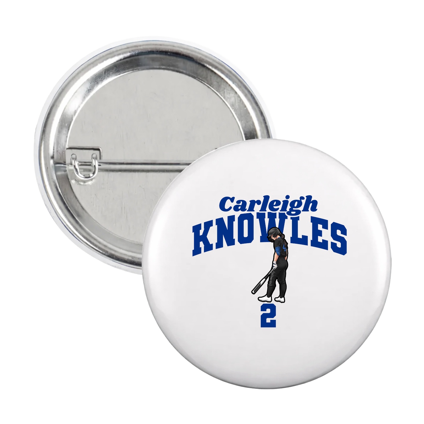 Game Day Button — Signature Arch in White