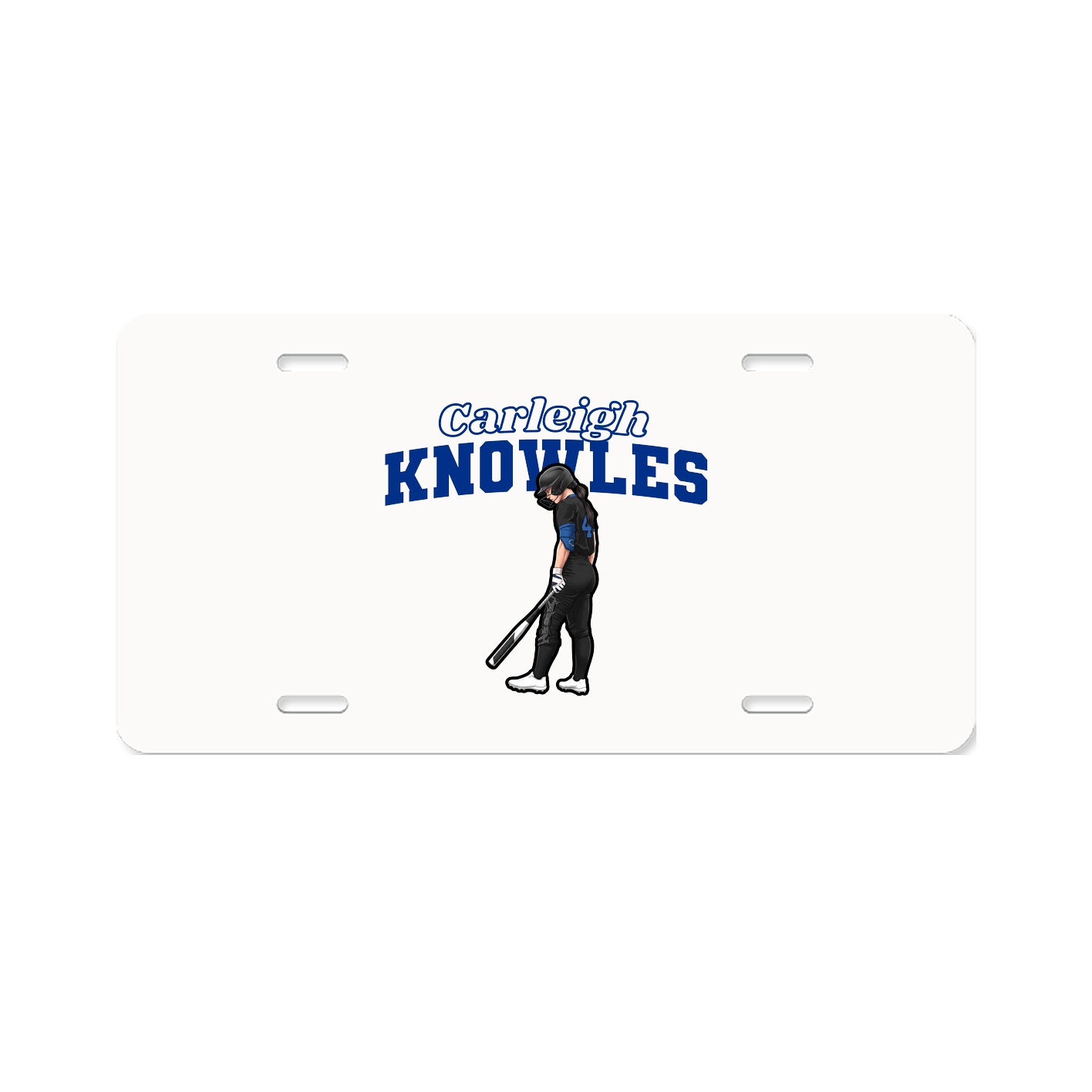 License Plate — Name Arch in Classic