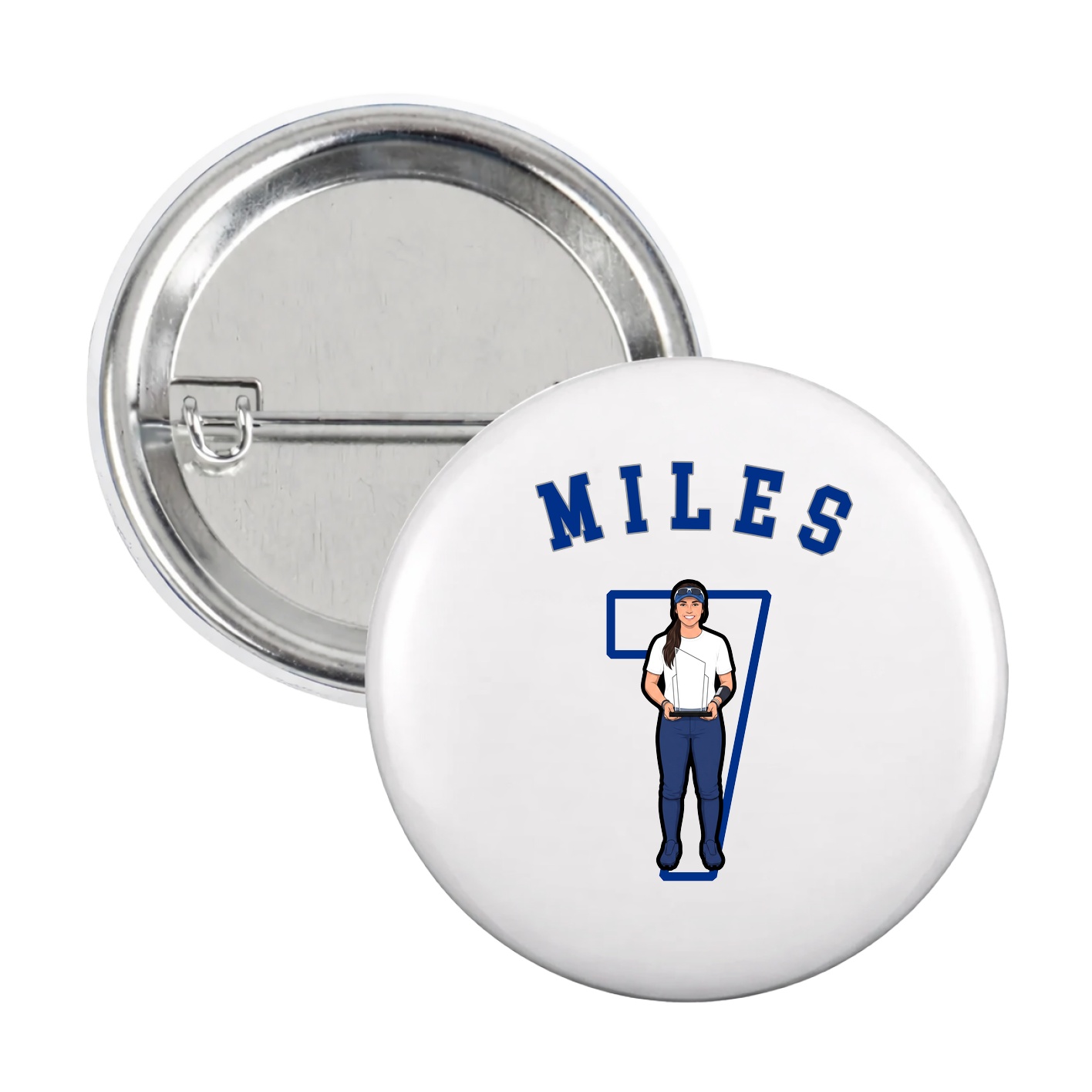 Game Day Button — Shirsey Arch in White