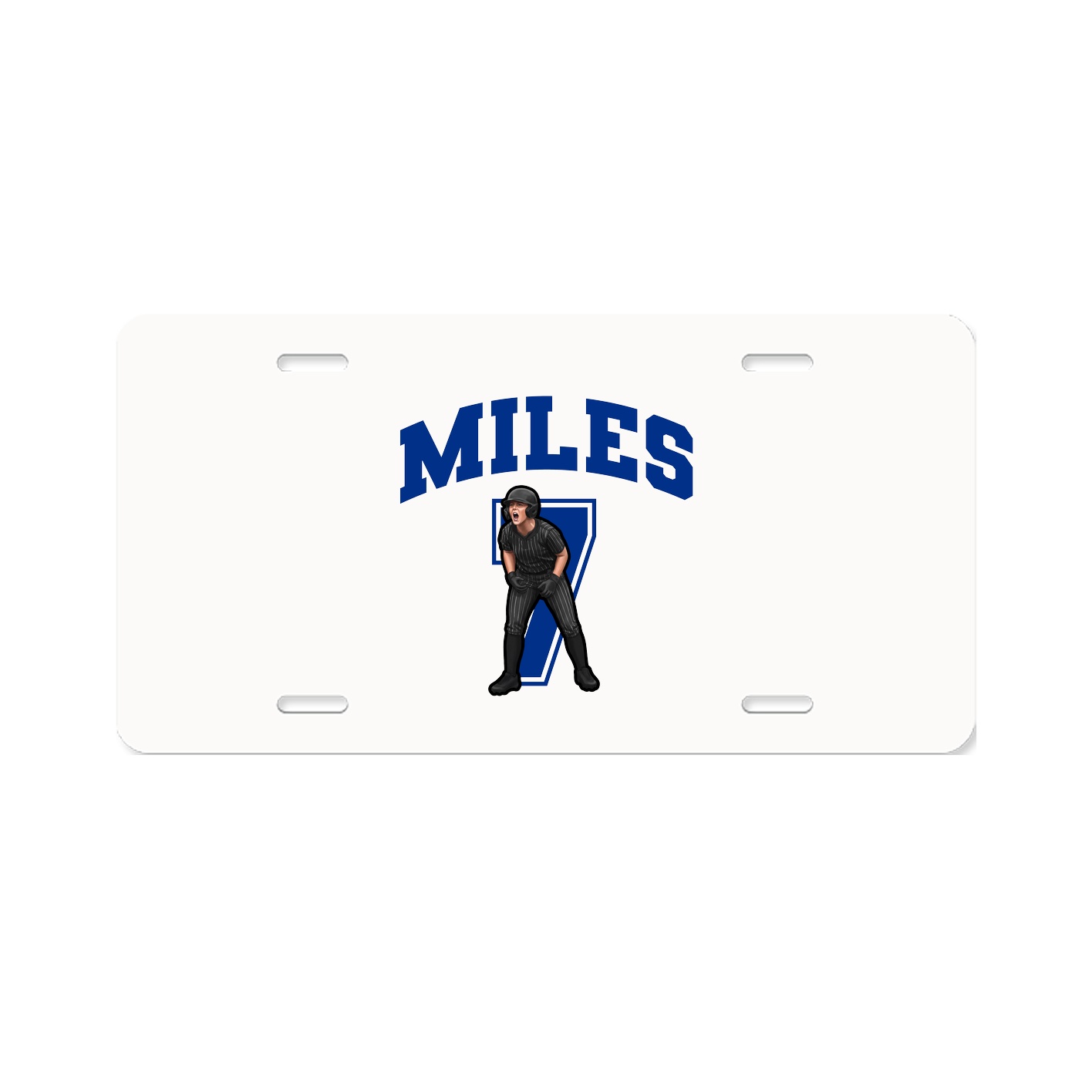 License Plate — Number in Classic