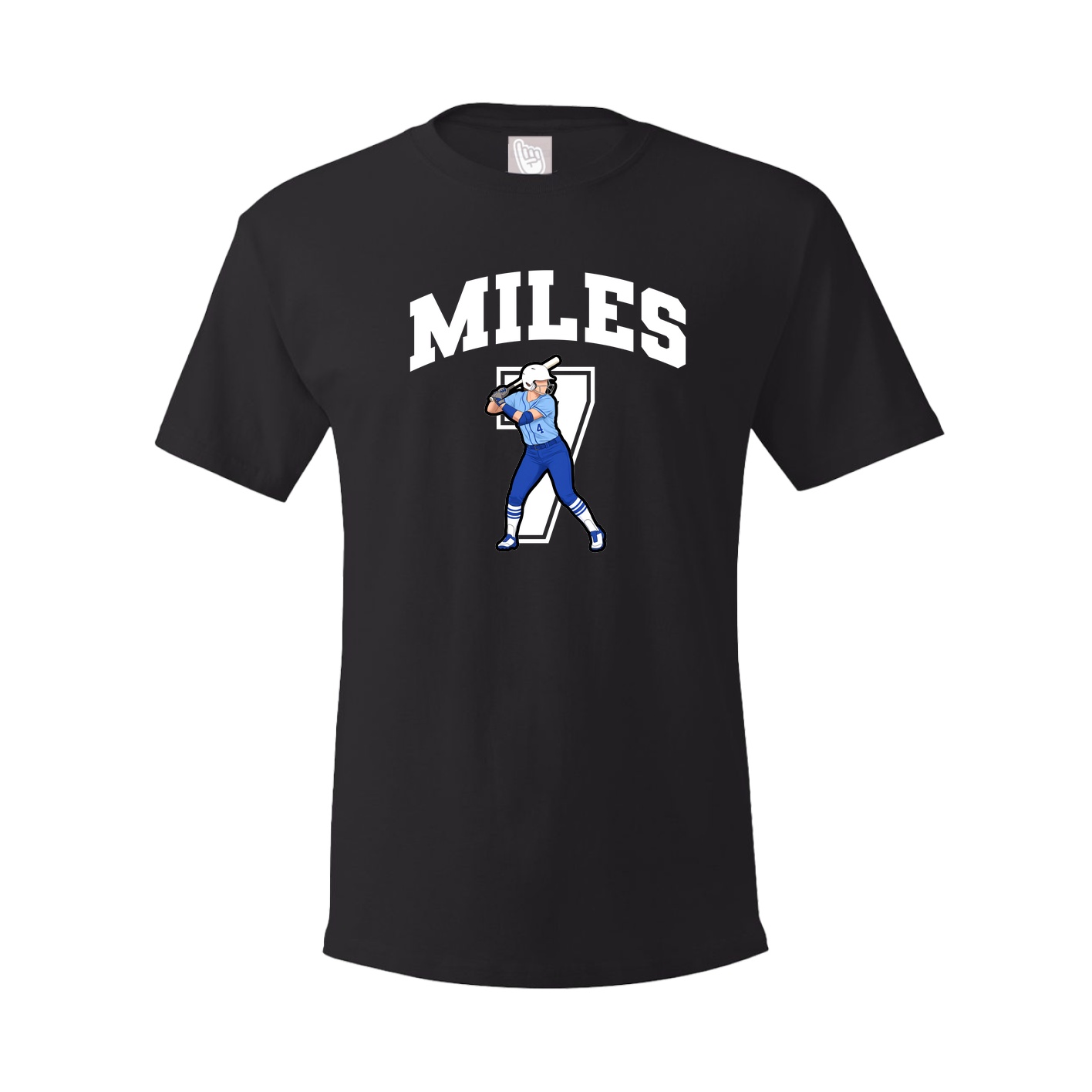 Youth Tee — Number in Black