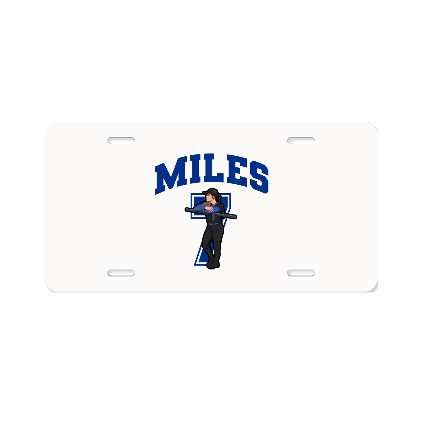 License Plate — Number in Classic