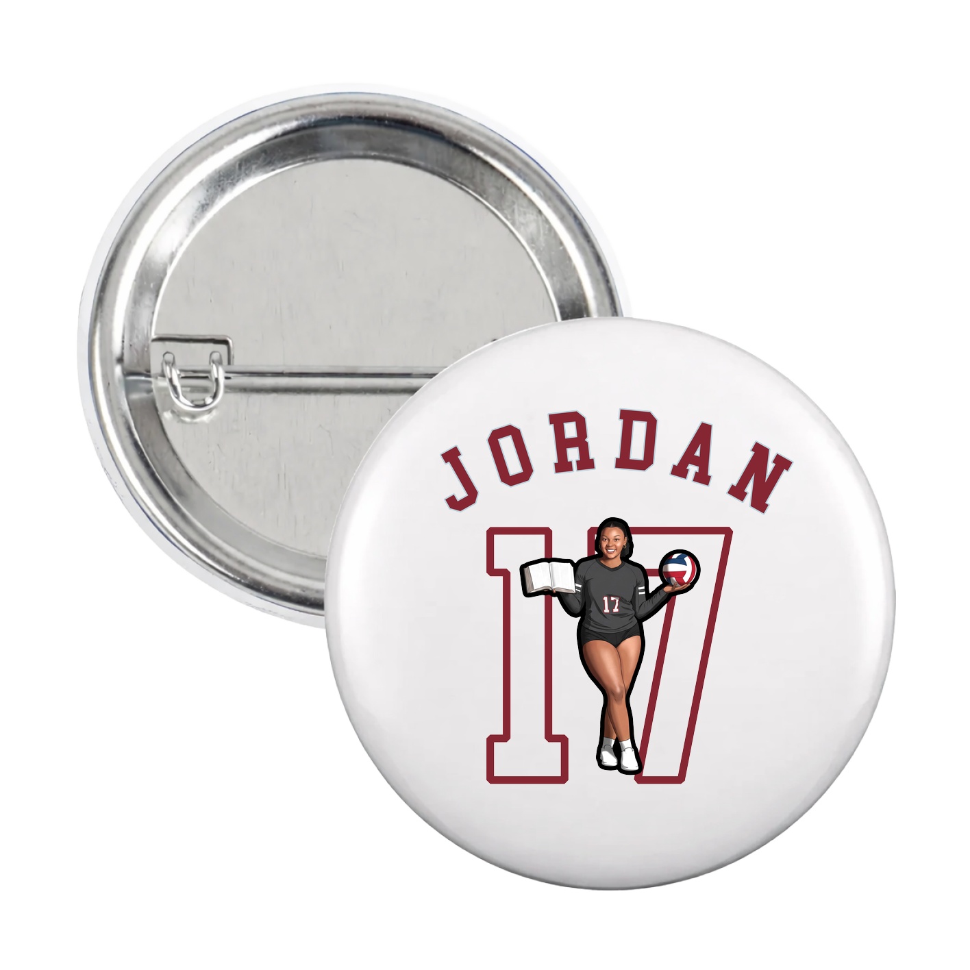 Game Day Button — Shirsey Arch in White