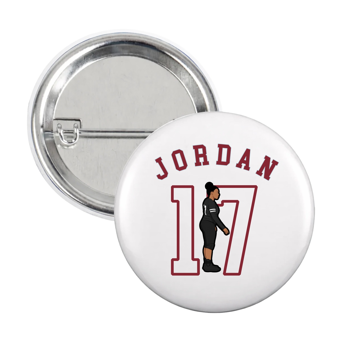 Game Day Button — Shirsey Arch in White