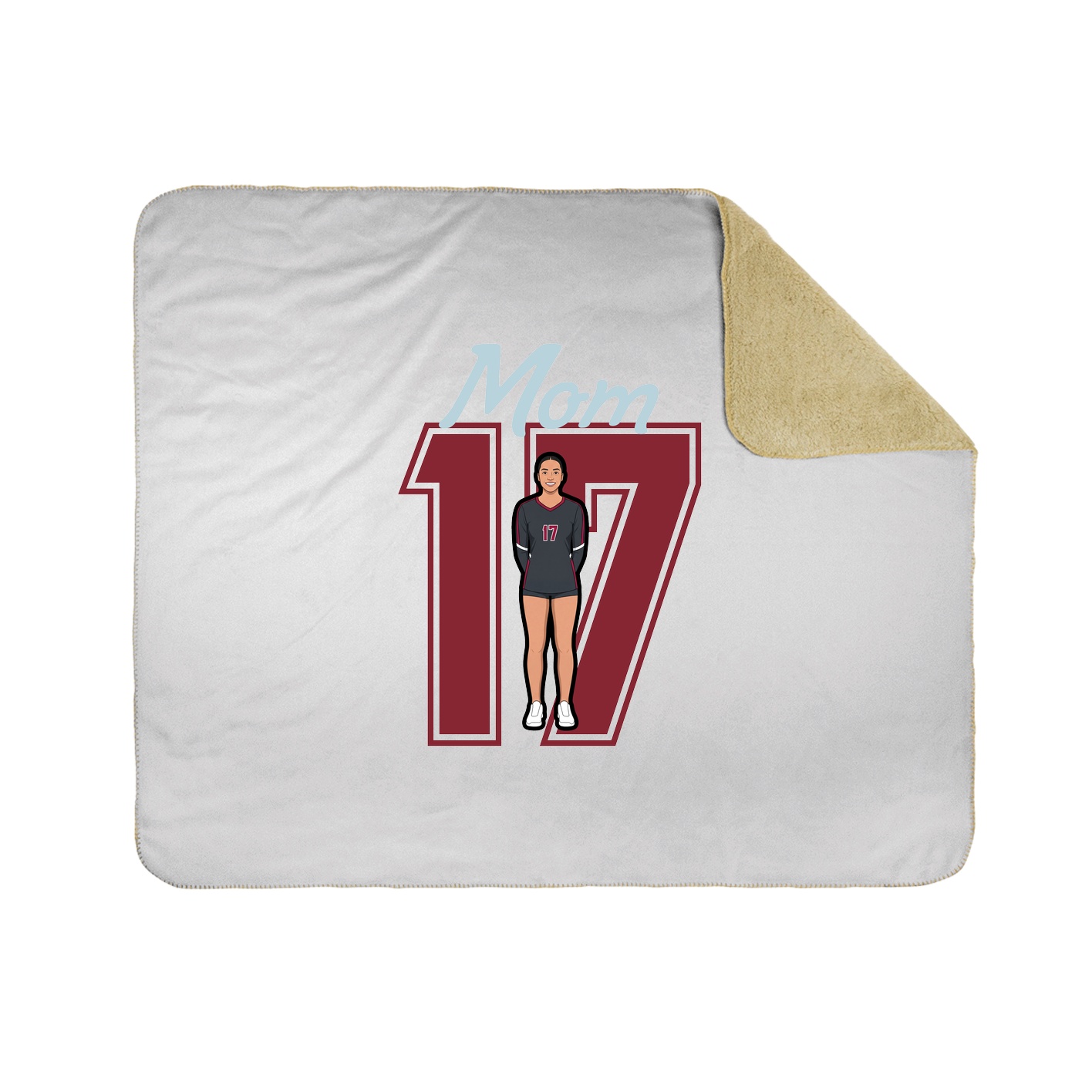 Throw Blanket — Mothers Day Shirsey in White