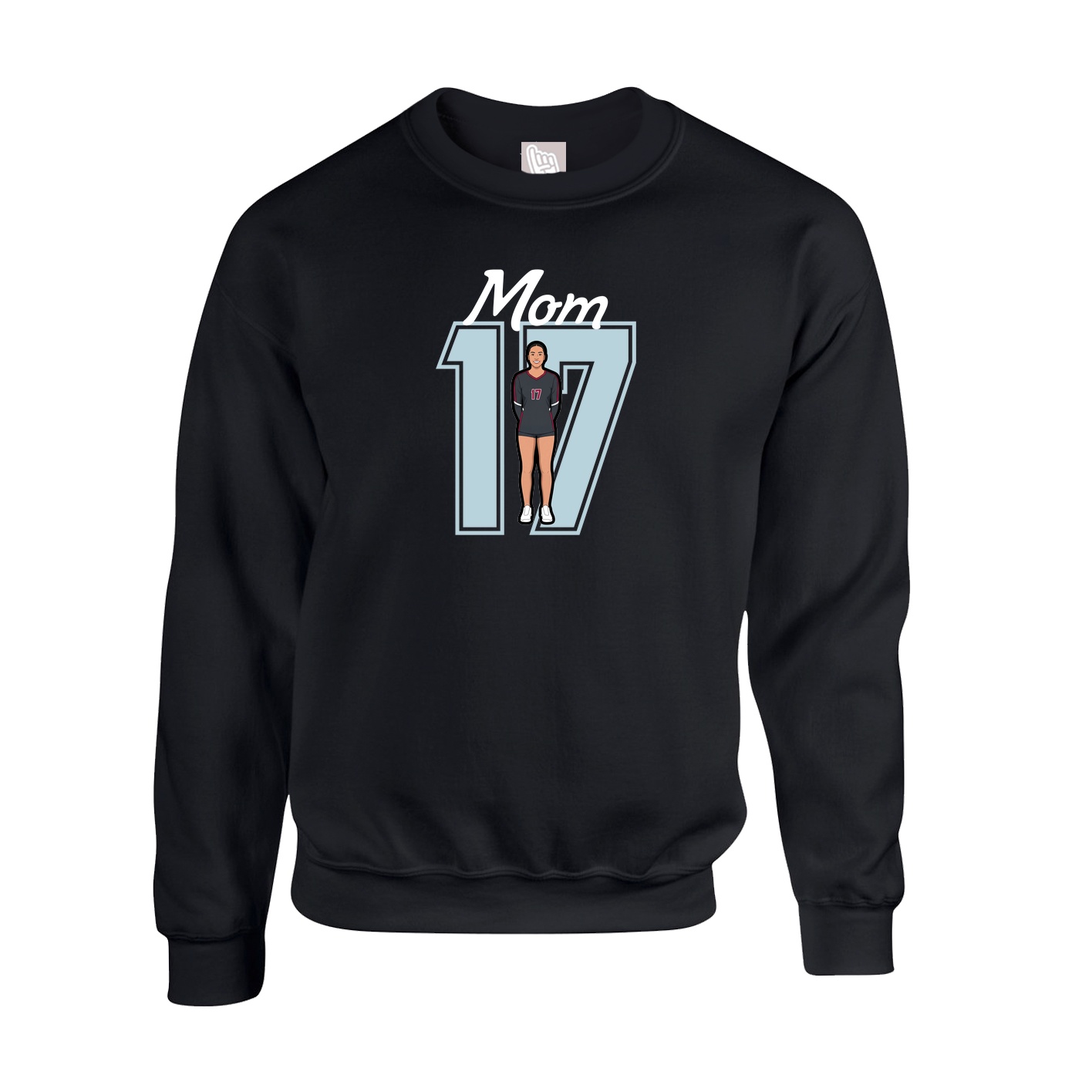 Fleece Crew — Mothers Day Shirsey in Black
