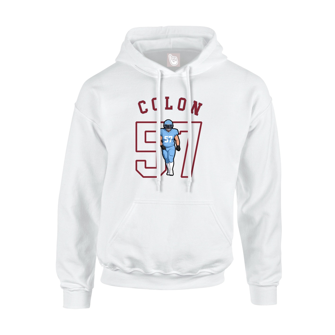 Hoodie — Shirsey Arch in White