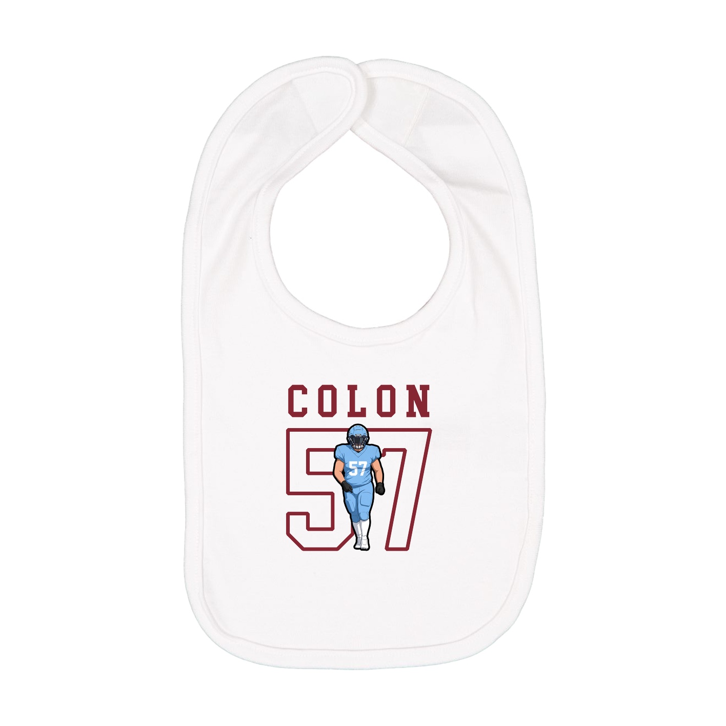 Infant Bib — Shirsey in White