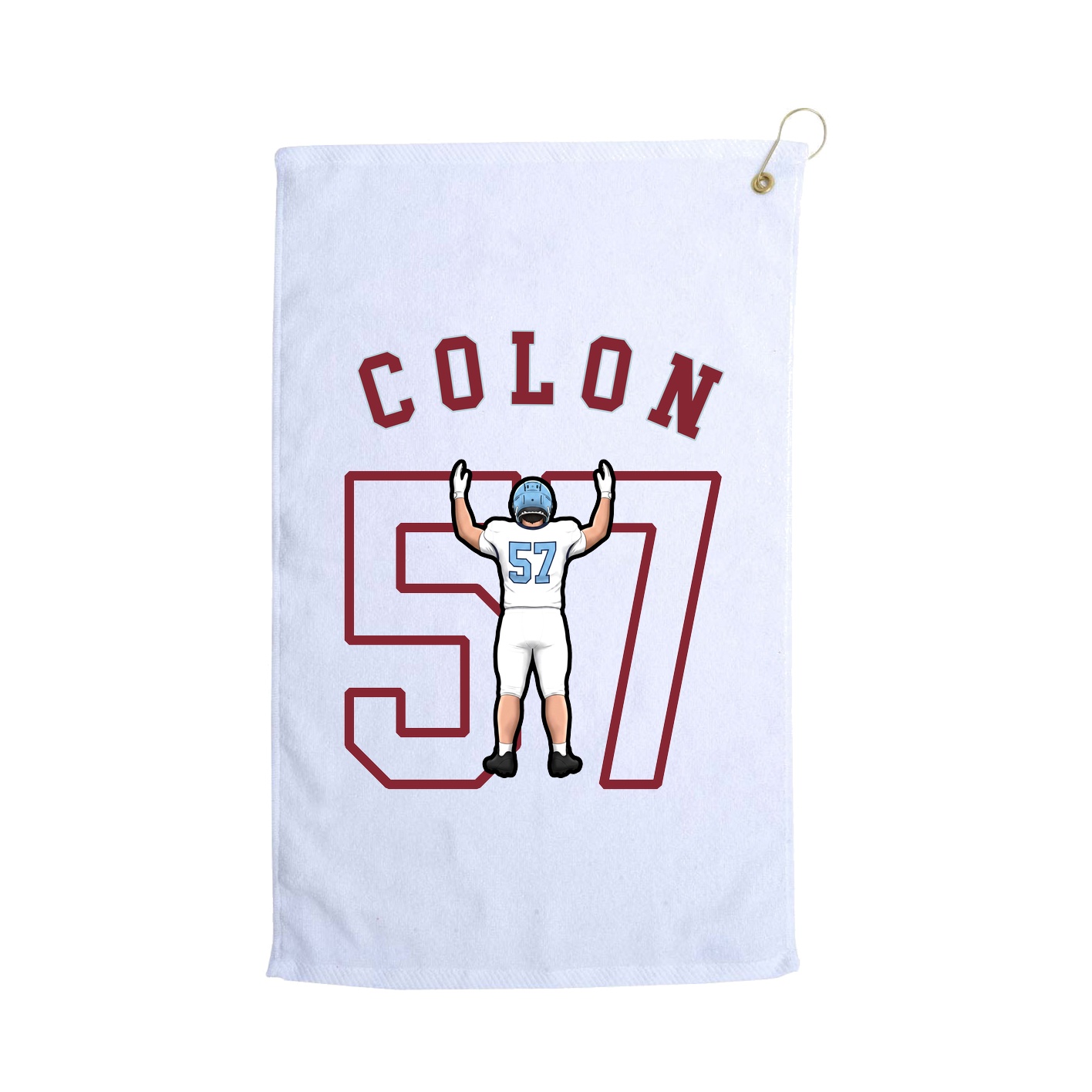 Golf Towel — Shirsey Arch in White