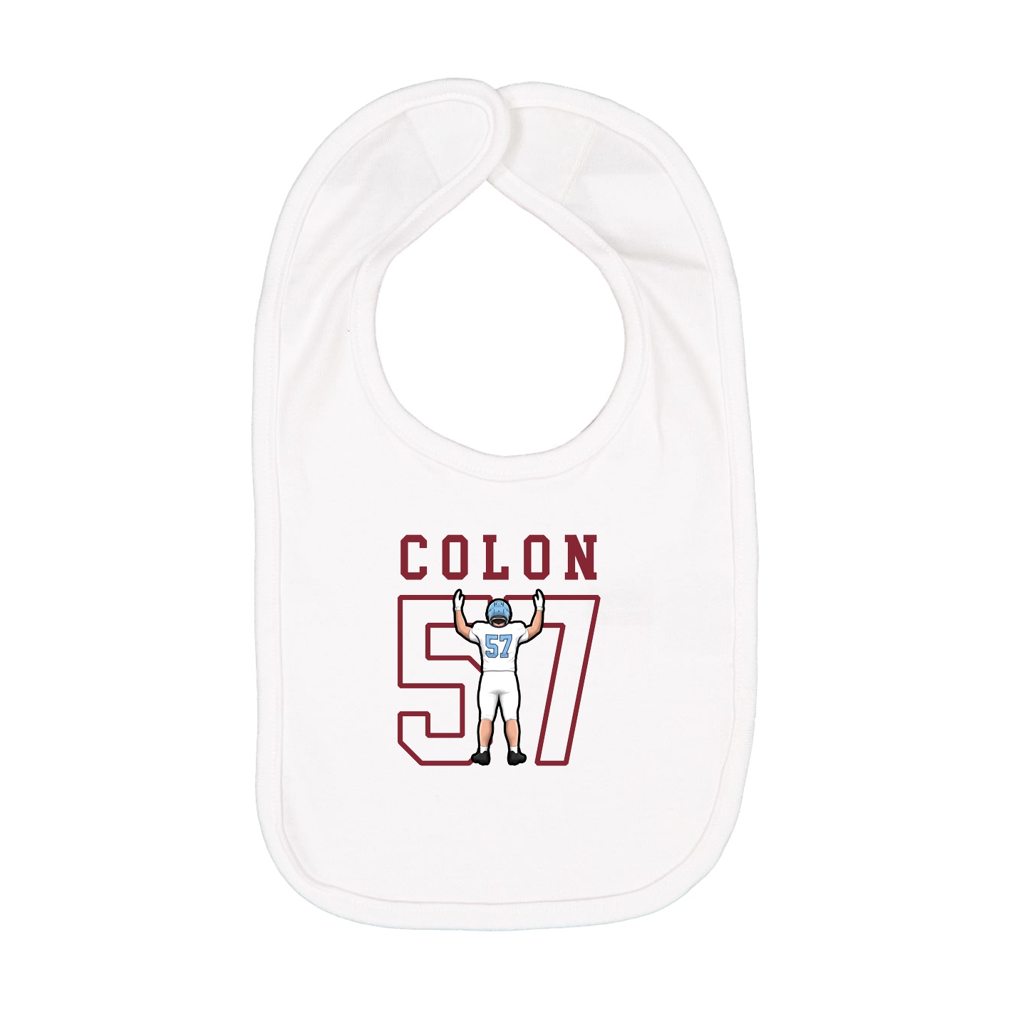 Infant Bib — Shirsey in White