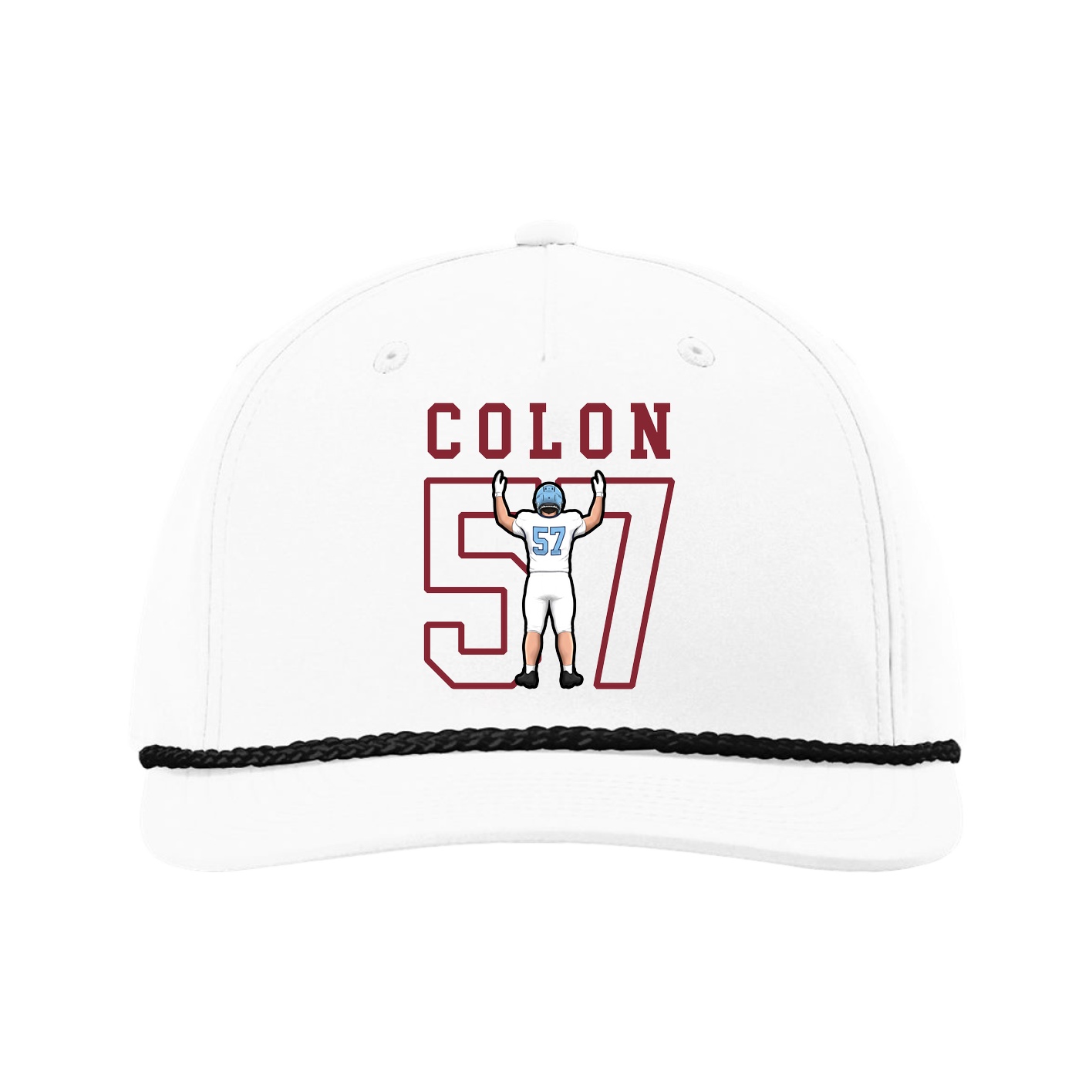 Five-Panel Classic Rope Cap — Shirsey in White