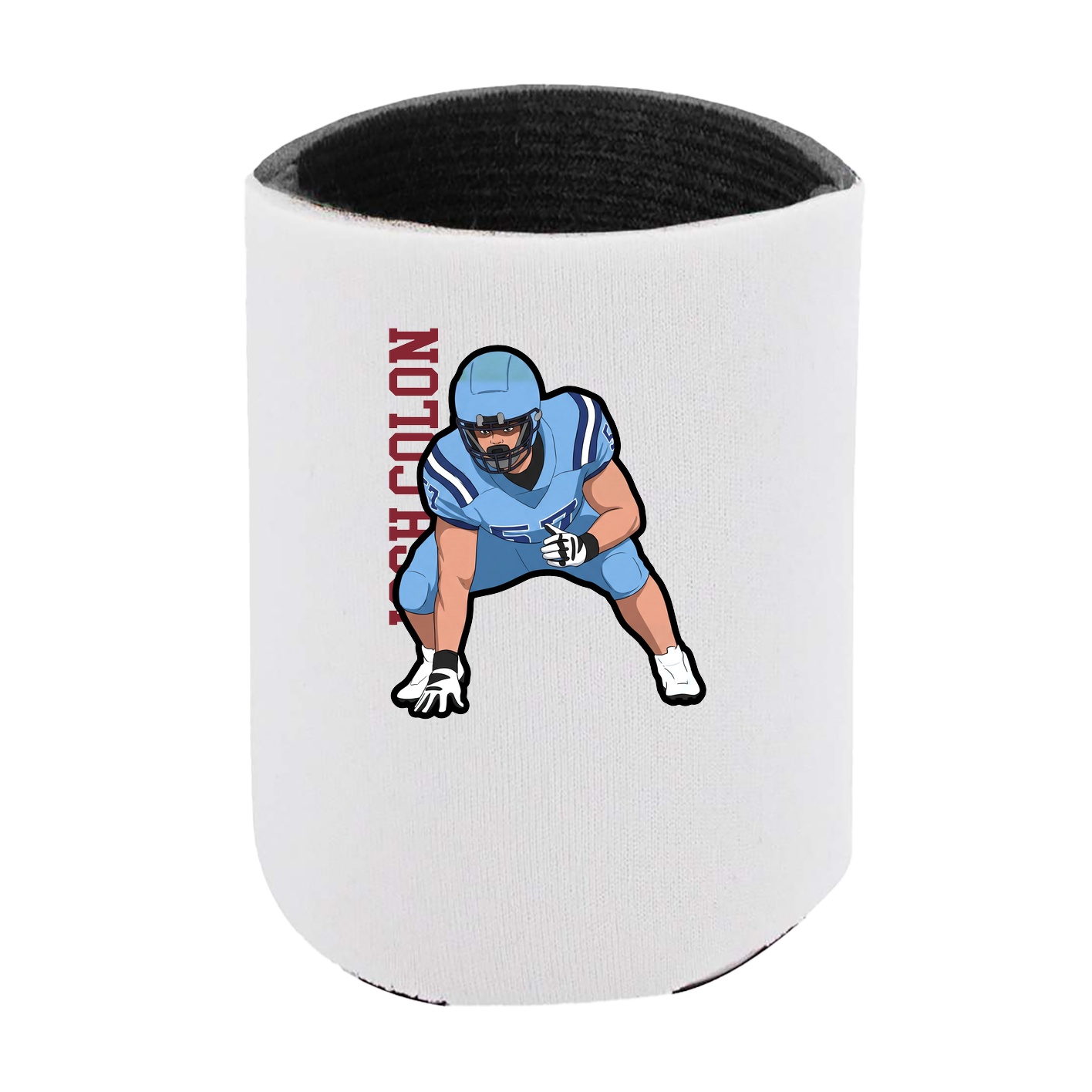 Can Holder — Name Vertical in White