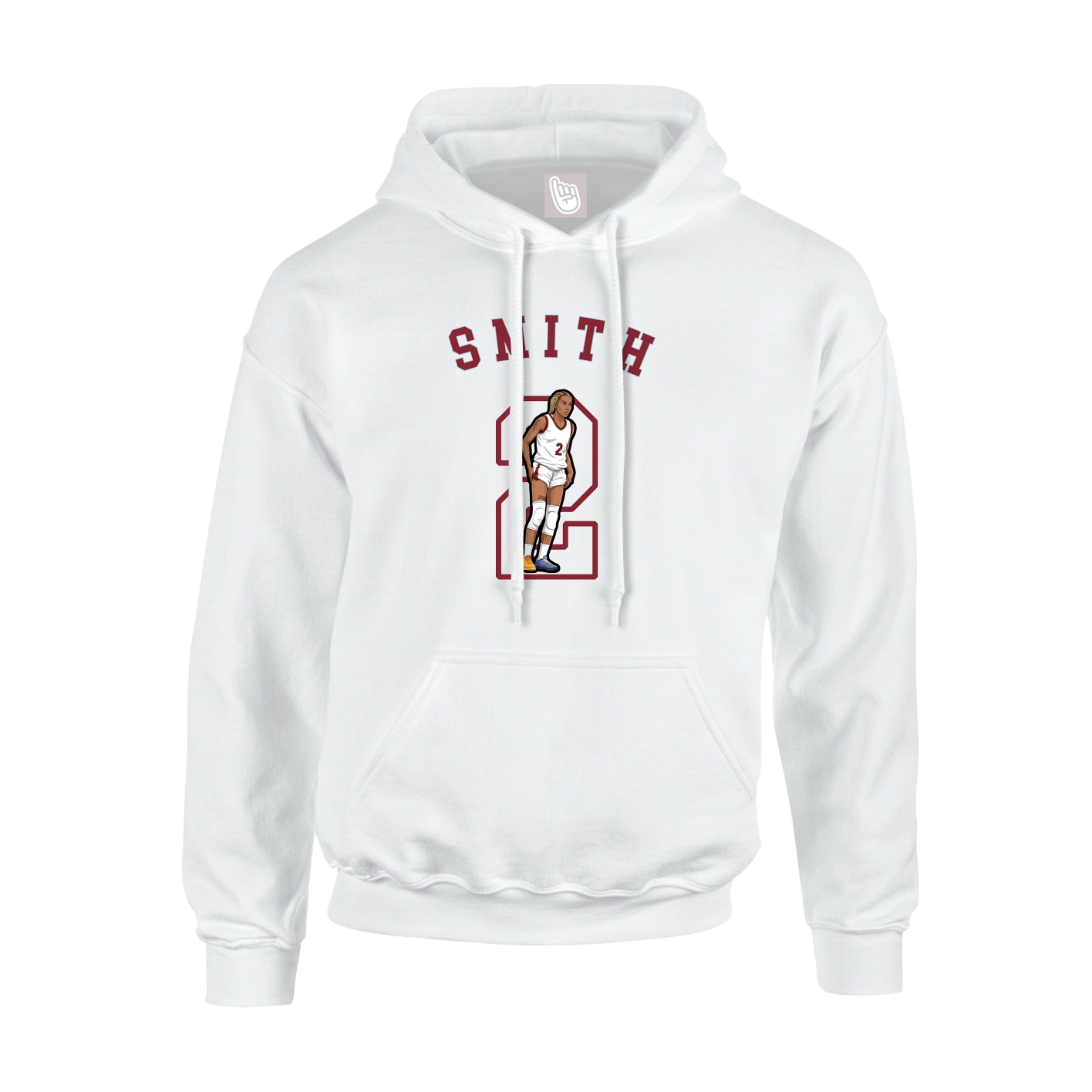 Youth Hoodie — Shirsey Arch in White