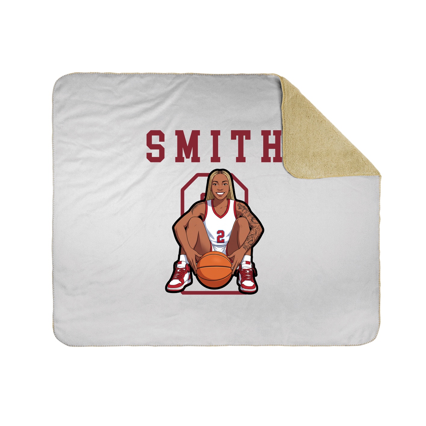 Throw Blanket — Shirsey in White