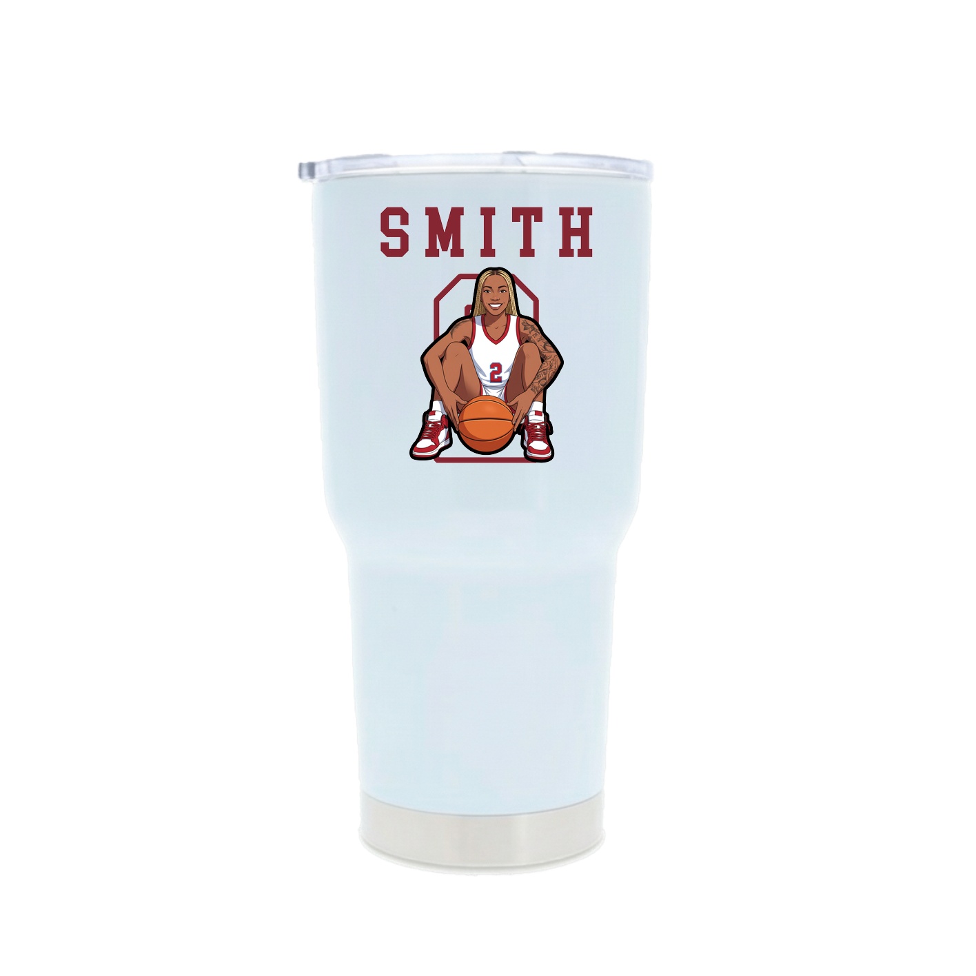 30oz Stainless Steel Tumbler — Shirsey in White
