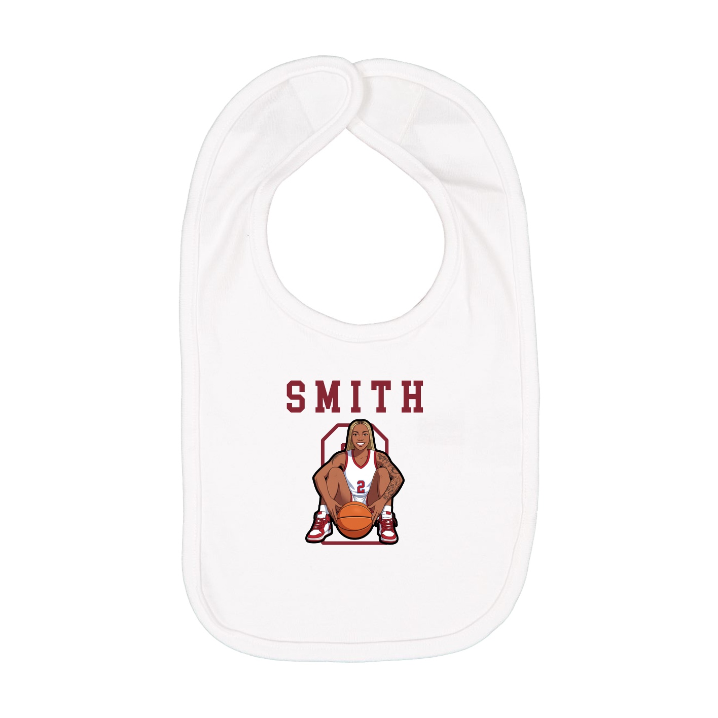 Infant Bib — Shirsey in White