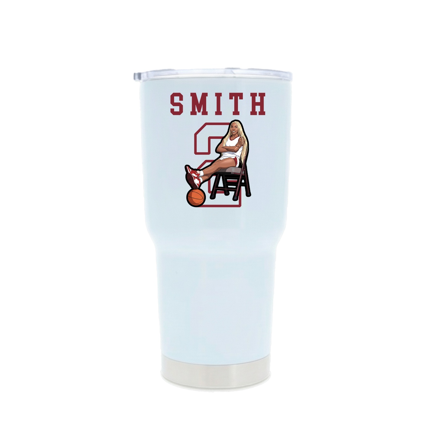 30oz Stainless Steel Tumbler — Shirsey in White