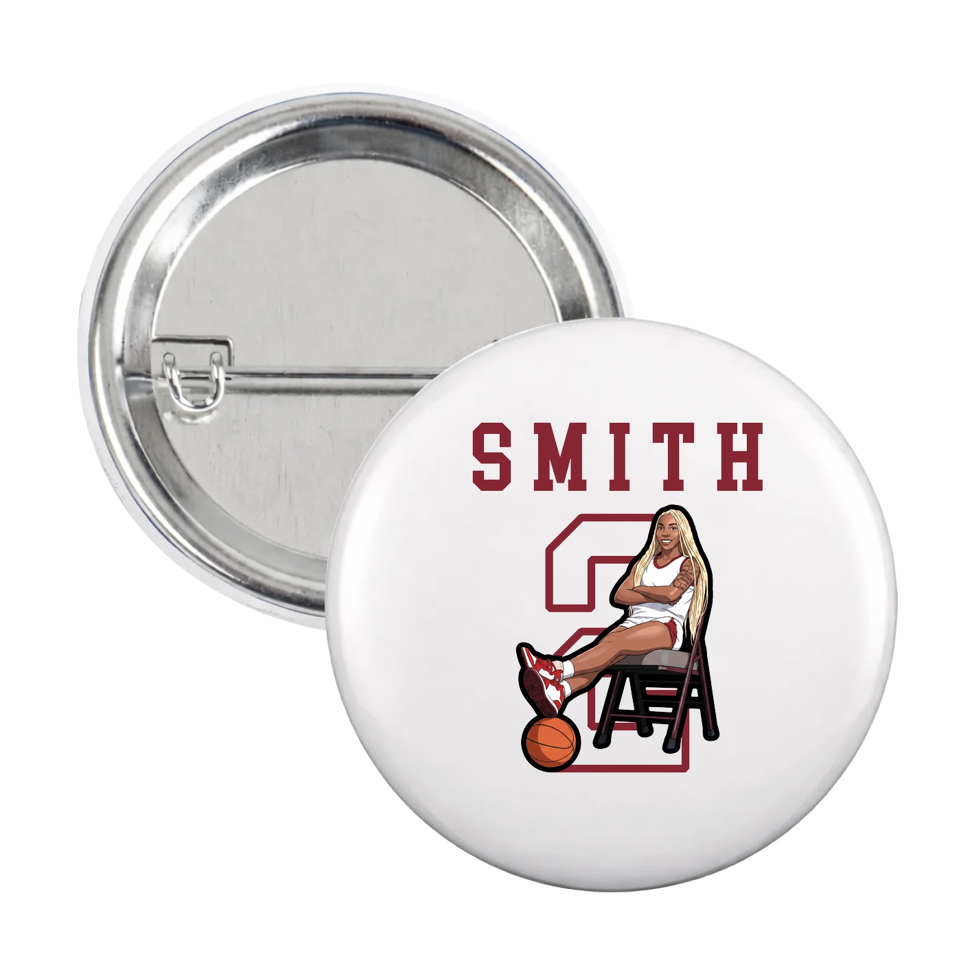 Game Day Button — Shirsey in White