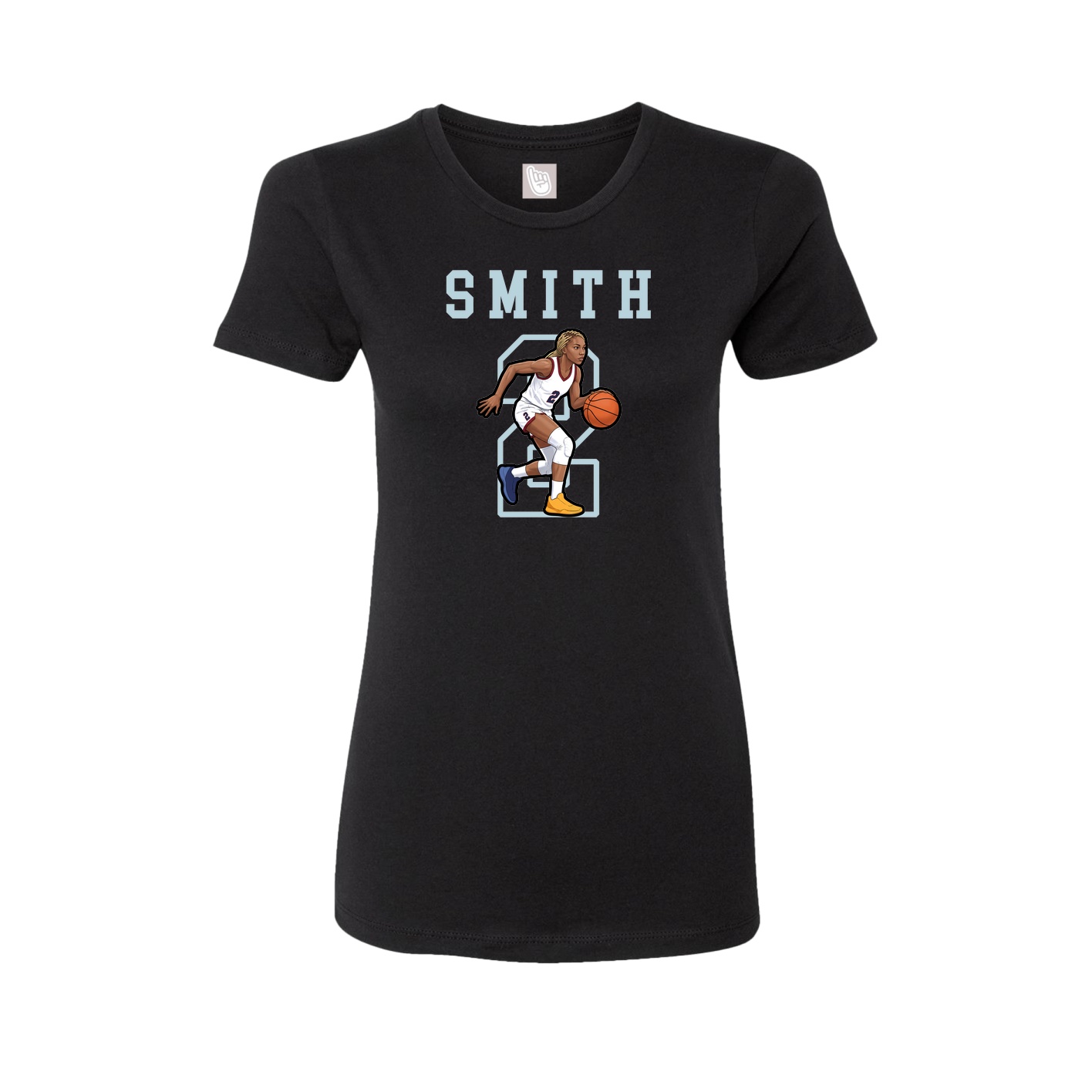 Fitted Women's Tee — Shirsey in Black