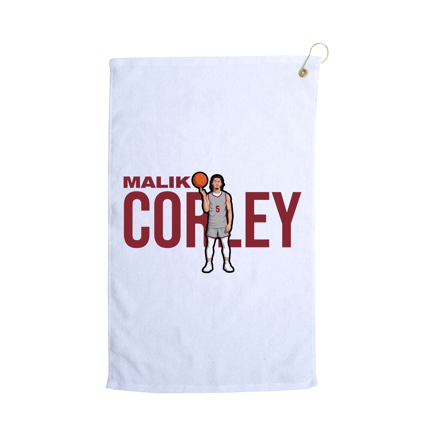 Golf Towel — Player Name in White