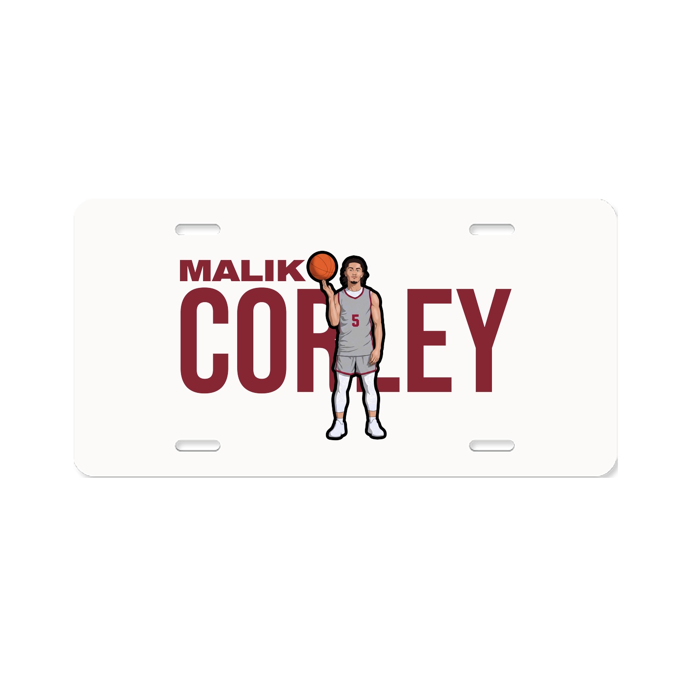 License Plate — Player Name in Classic