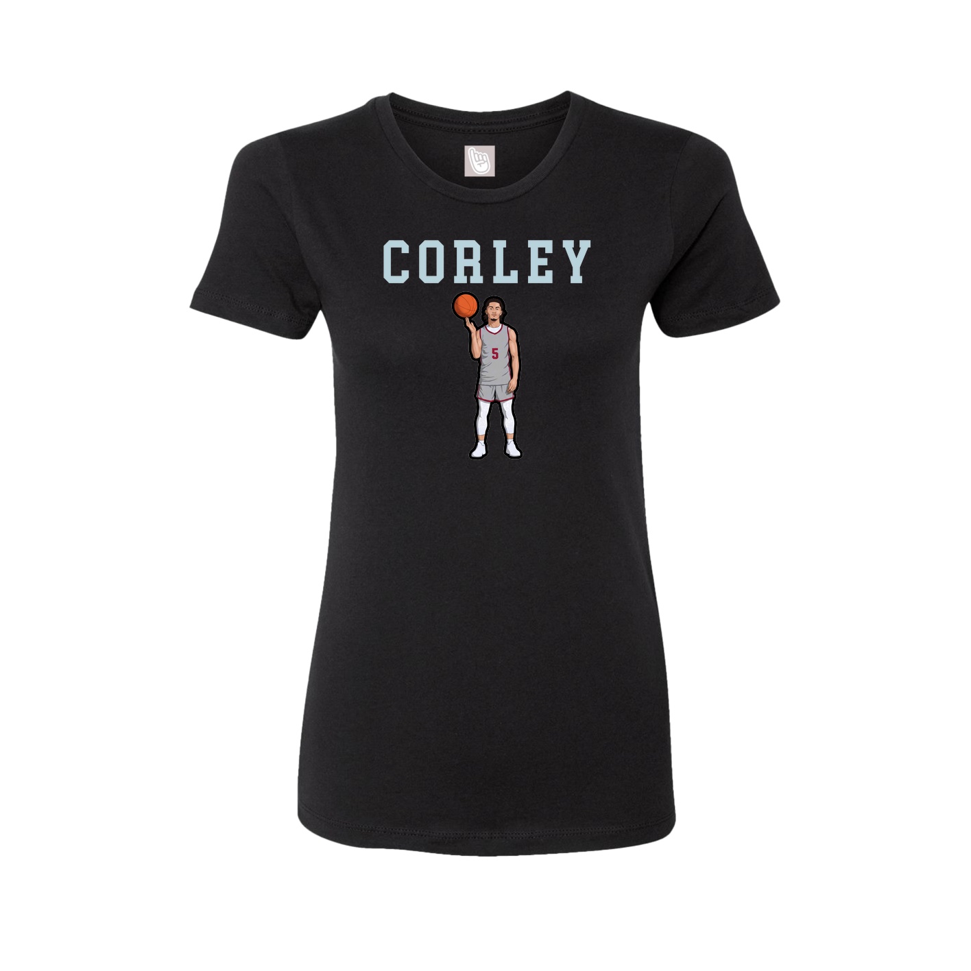 Fitted Women's Tee — Shirsey in Black