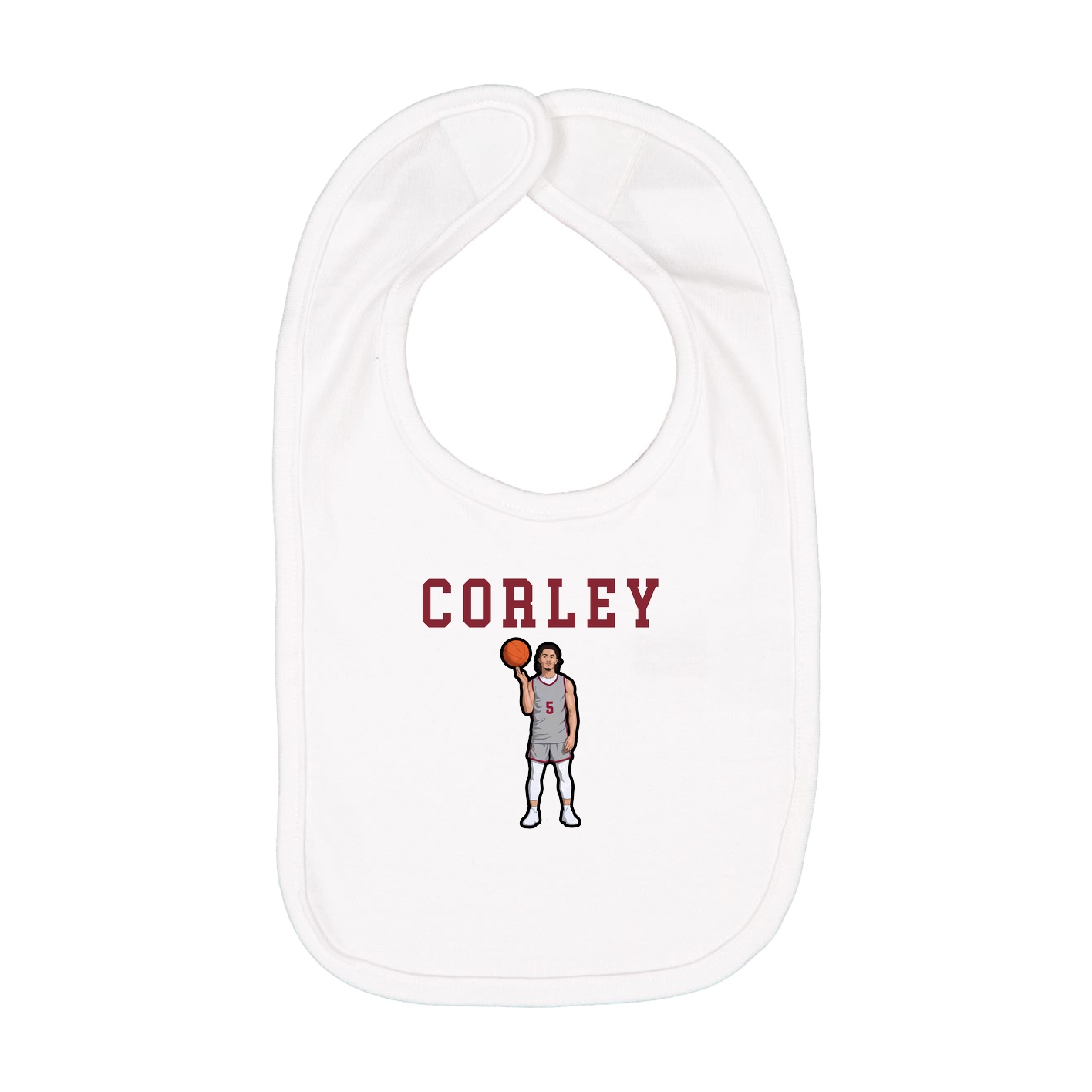 Infant Bib — Shirsey in White