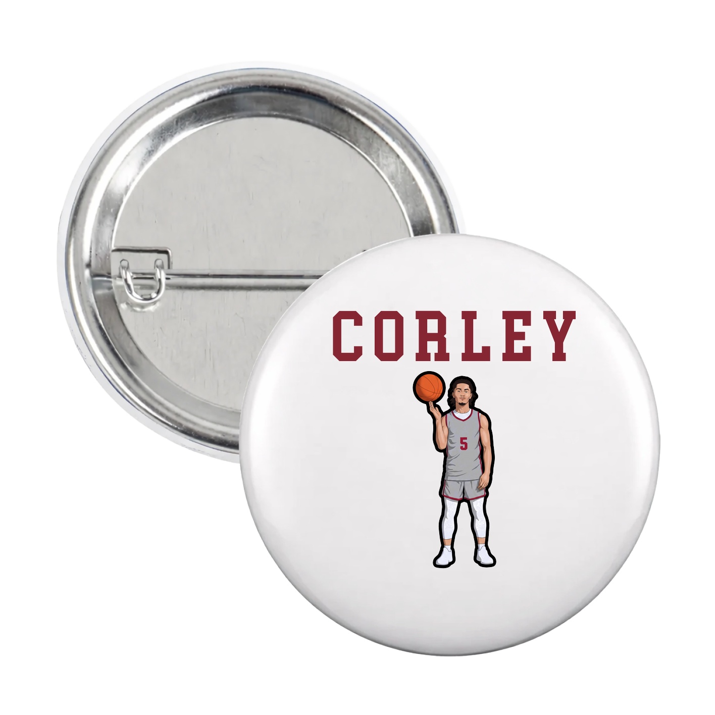 Game Day Button — Shirsey in White