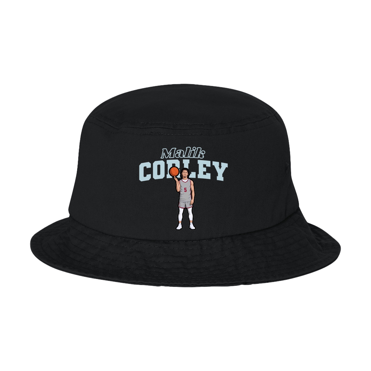 Bucket Cap — Name Arch in Black